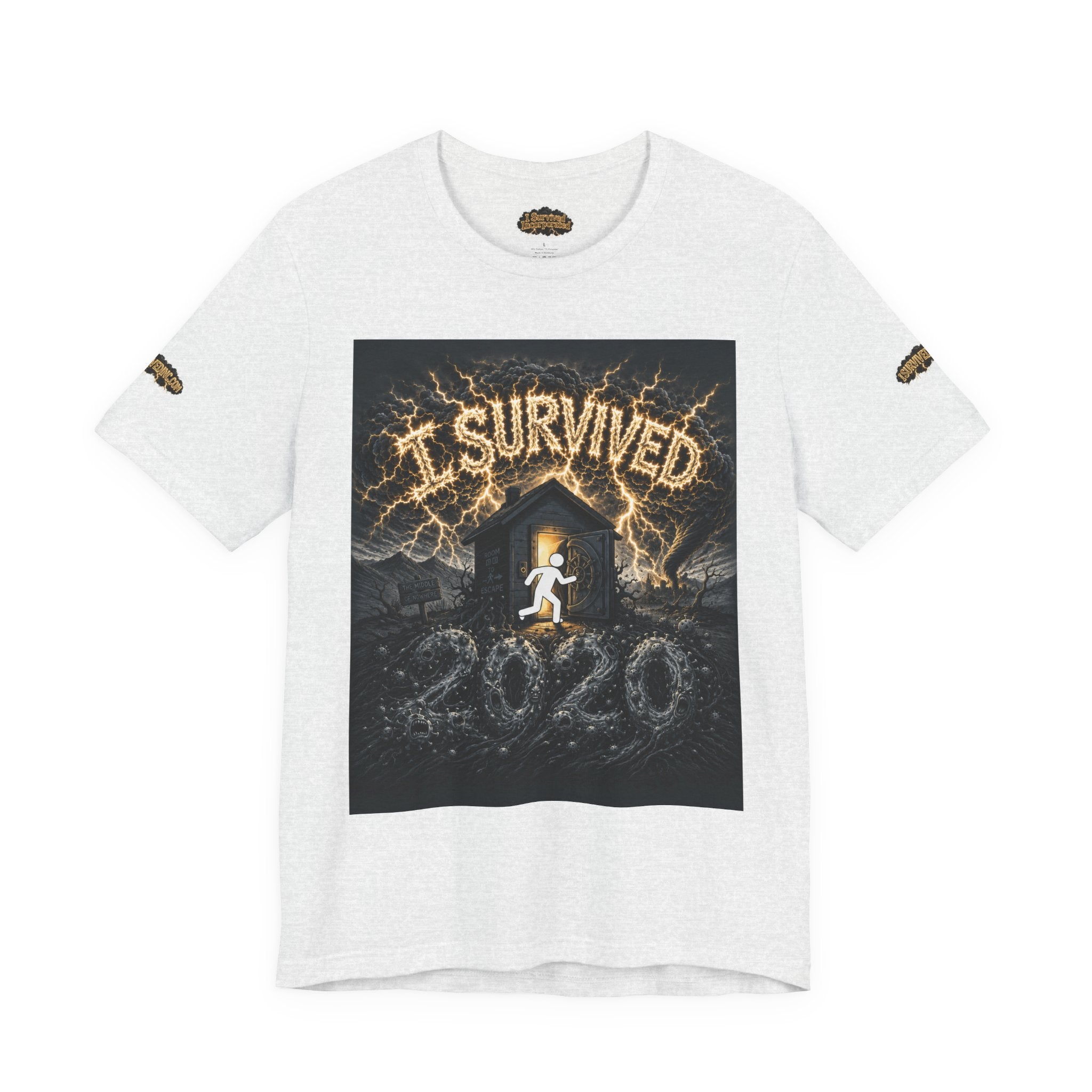 I Survived 2020 — Original Design Teaser Tee | Season 1 Premiere Drop Unisex Jersey Short Sleeve Tee