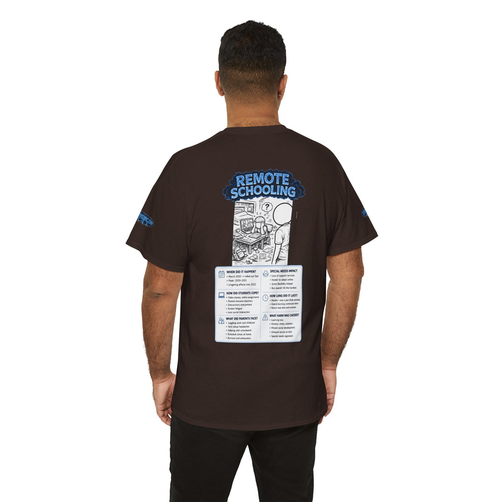 I Survived 2020 — LOCKDOWN S3:E3: Special Edition "Remote Schooling" Unisex Heavy Cotton Tee