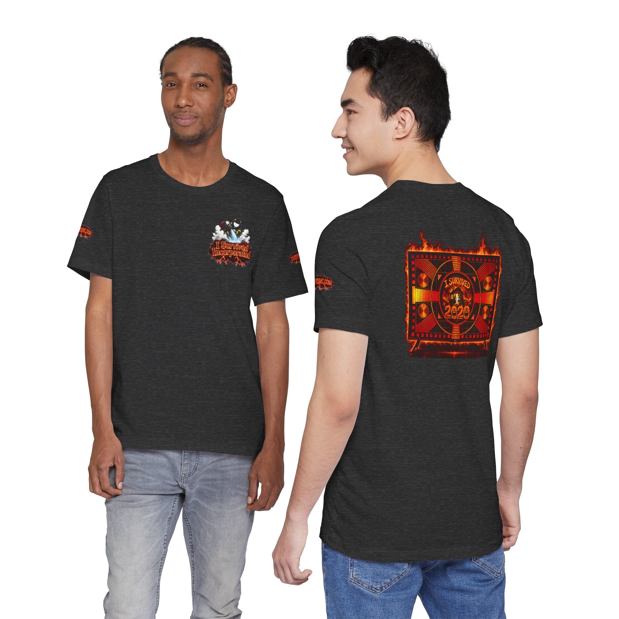 I Survived 2020 — "Please Stand By" Test Pattern Tee Wildfire Signal Special Edition Summer Premiere Unisex Jersey Short Sleeve Tee