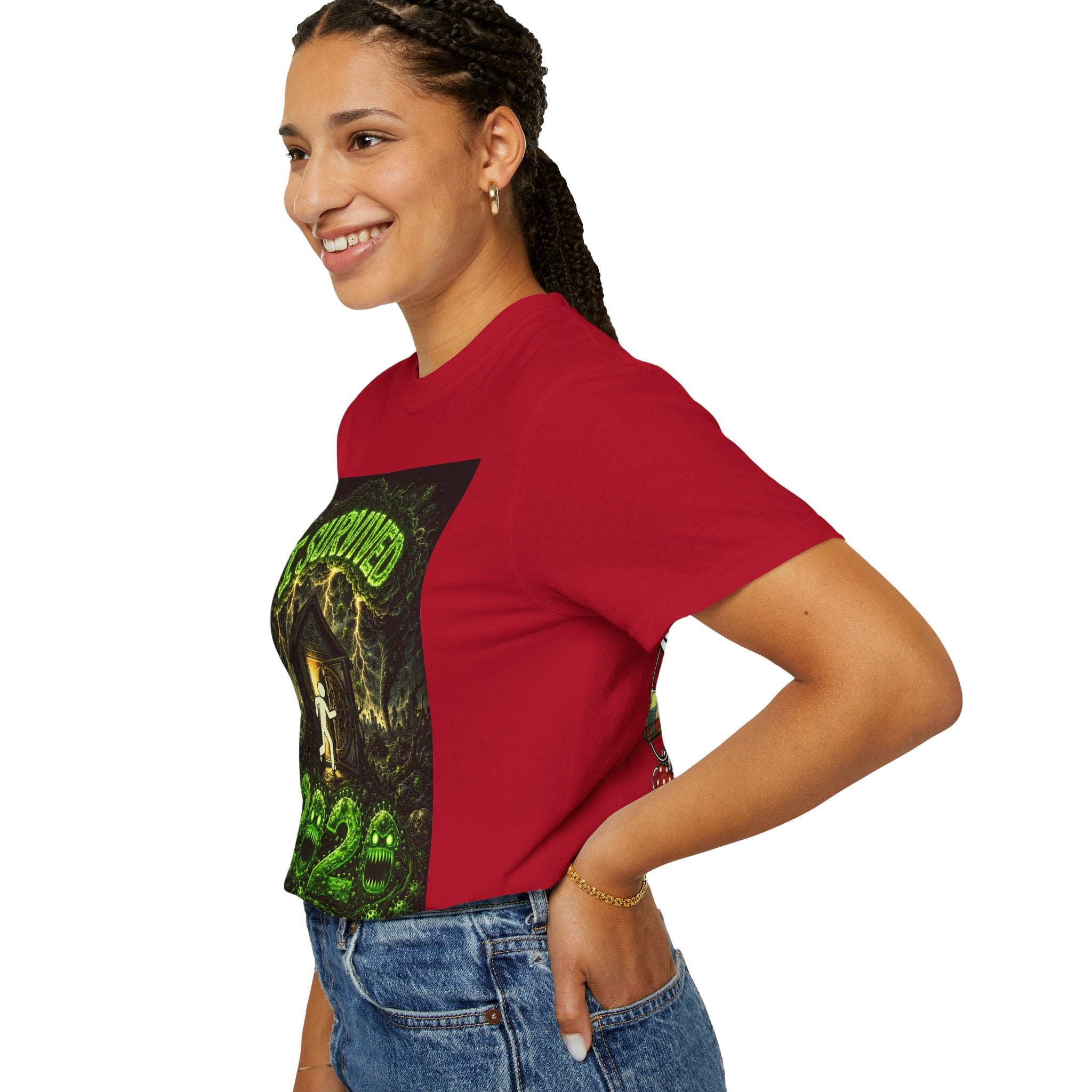 I Survived 2020 — PANDEMIC S1:E4: "Mask Madness" Unisex Garment-Dyed T-shirt