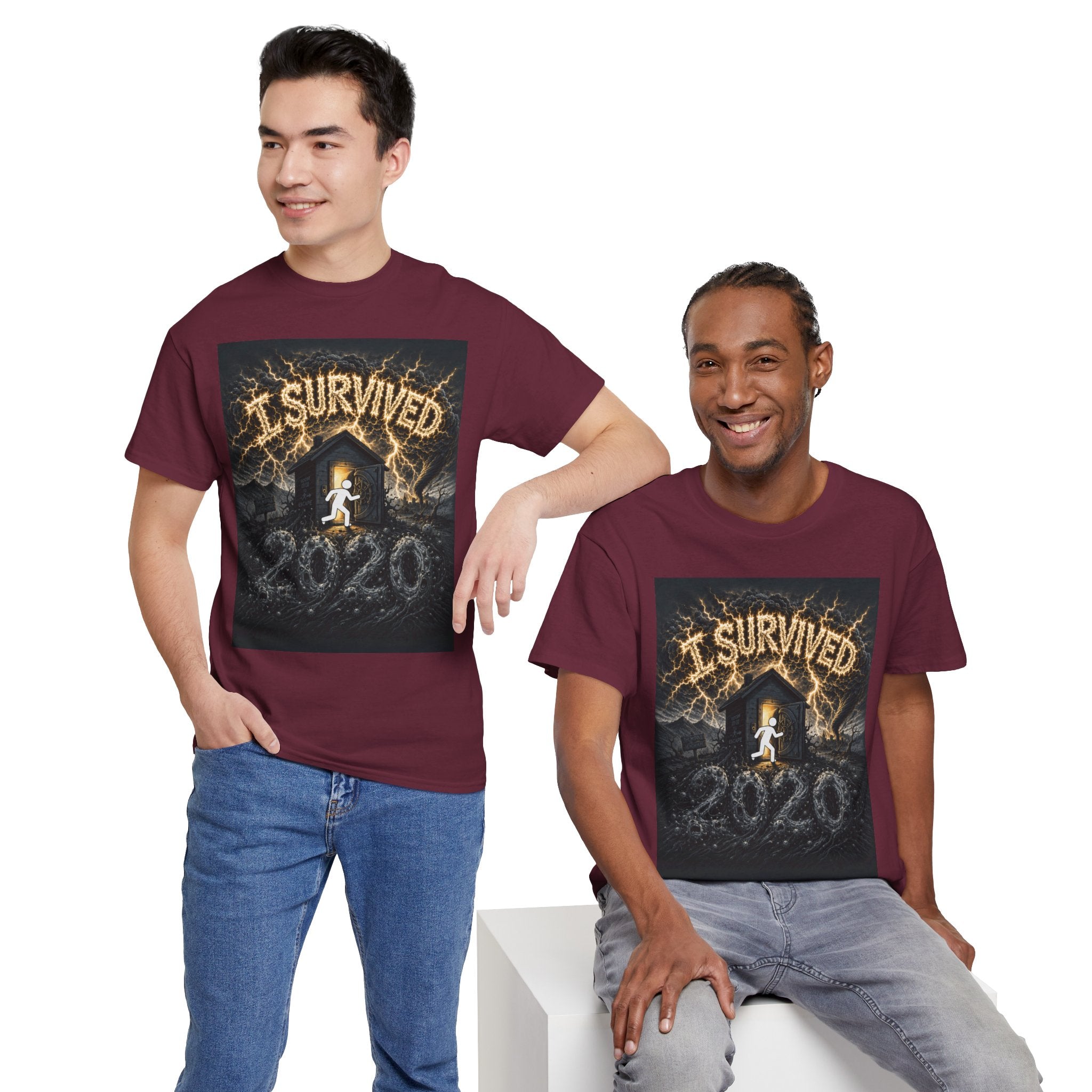 I Survived 2020 — Original PILOT Design Unisex Heavy Cotton Tee