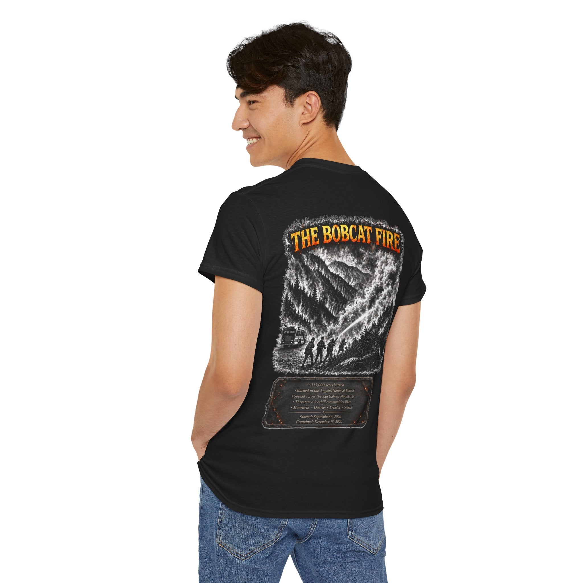 I Survived 2020 — WILDFIRES S2:E2: "The Bobcat Fire" Memorial Unisex Heavy Cotton Tee