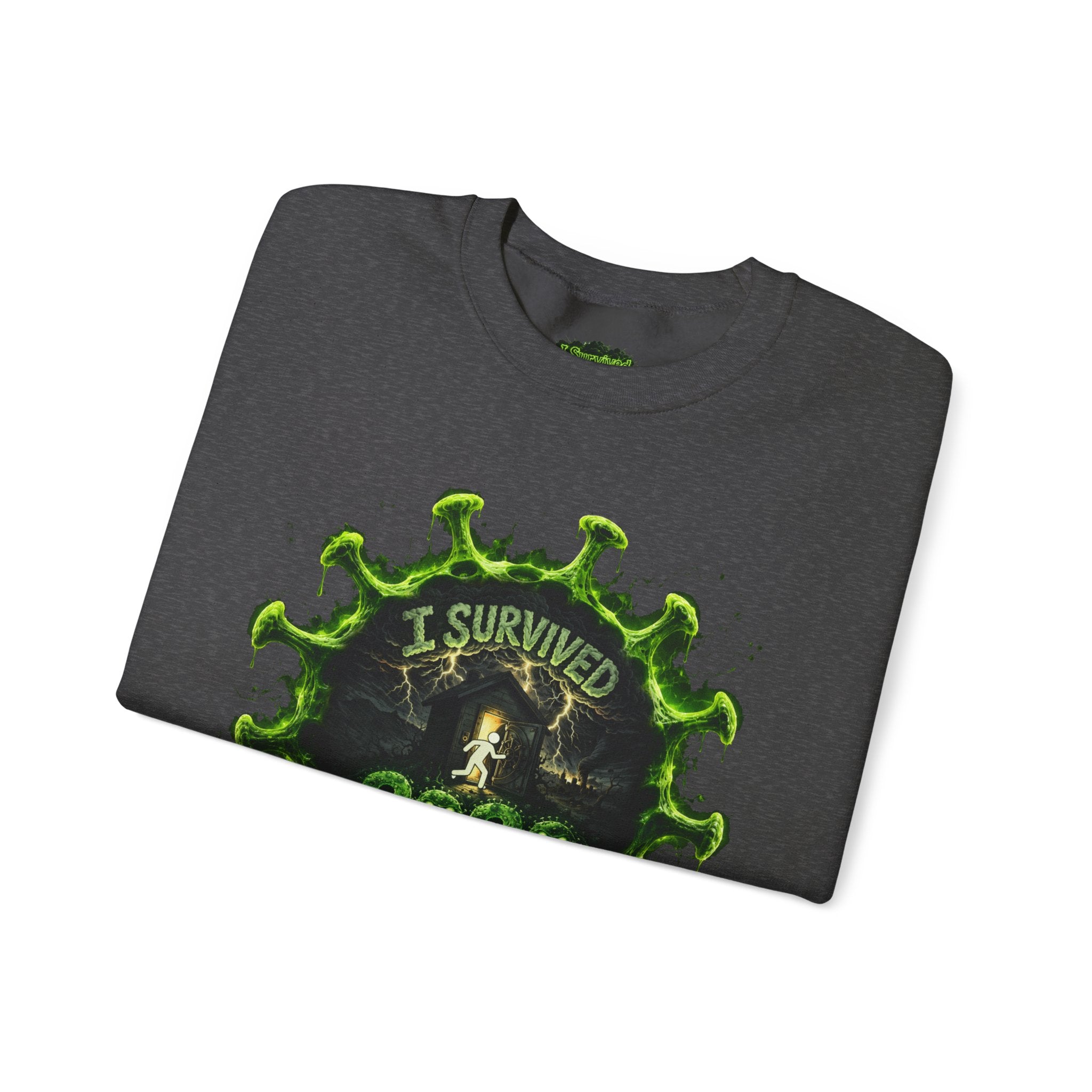 I Survived 2020 — Director's Cut S1:E3 "The Jab!" | Pandemic Edition Unisex Heavy Blend™ Crewneck Sweatshirt