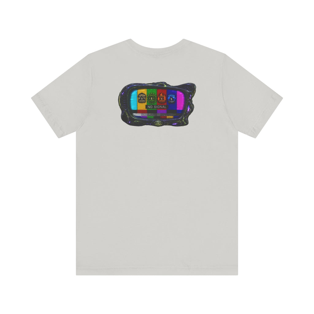 I Survived 2020 — "No Signal" Test Pattern Tee Alien Broadcast Finale Summer Premiere Unisex Jersey Short Sleeve Tee