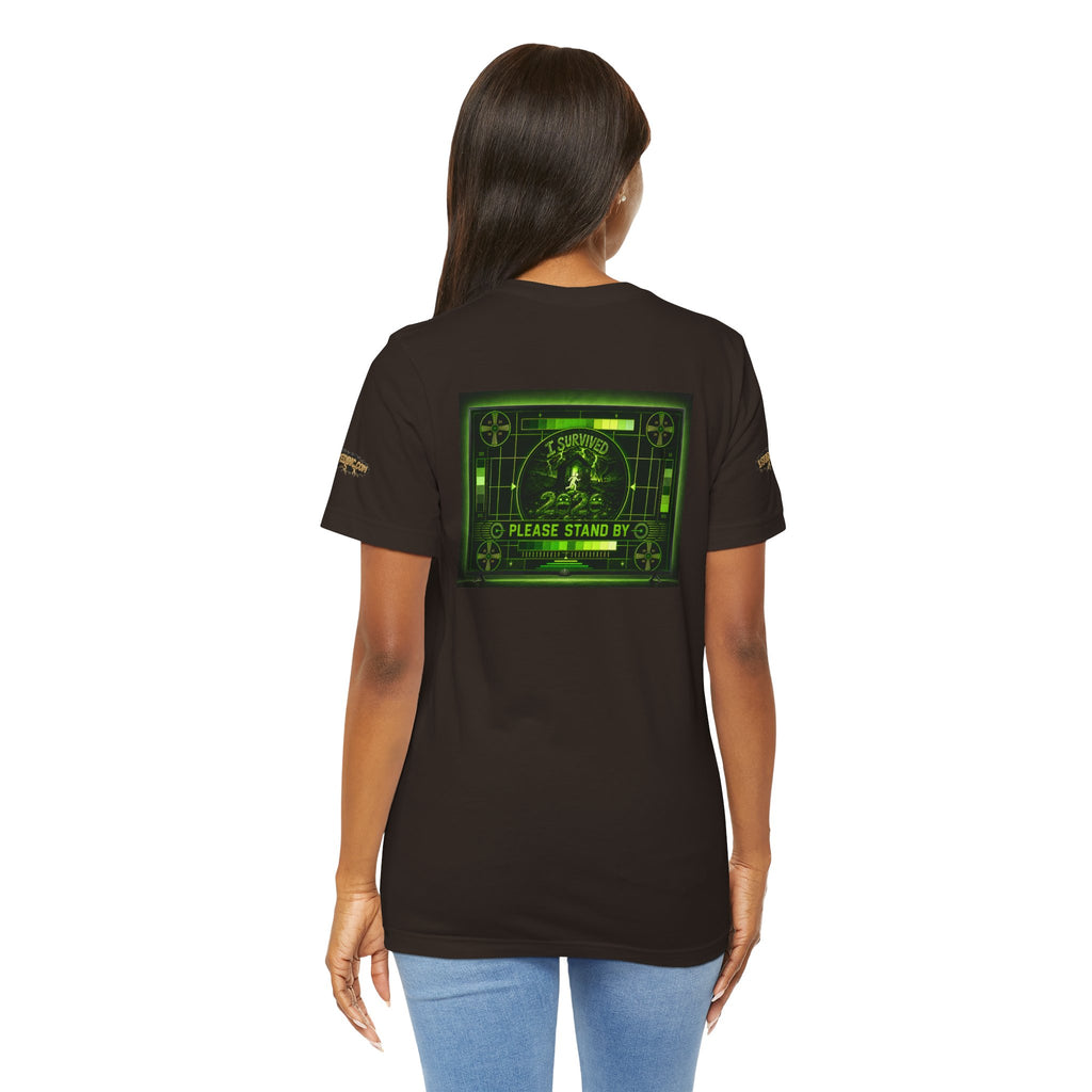 I Survived 2020 — "Please Stand By" Test Pattern Toxic Signal Tee Special Edition Summer Premiere Unisex Jersey Short Sleeve Tee