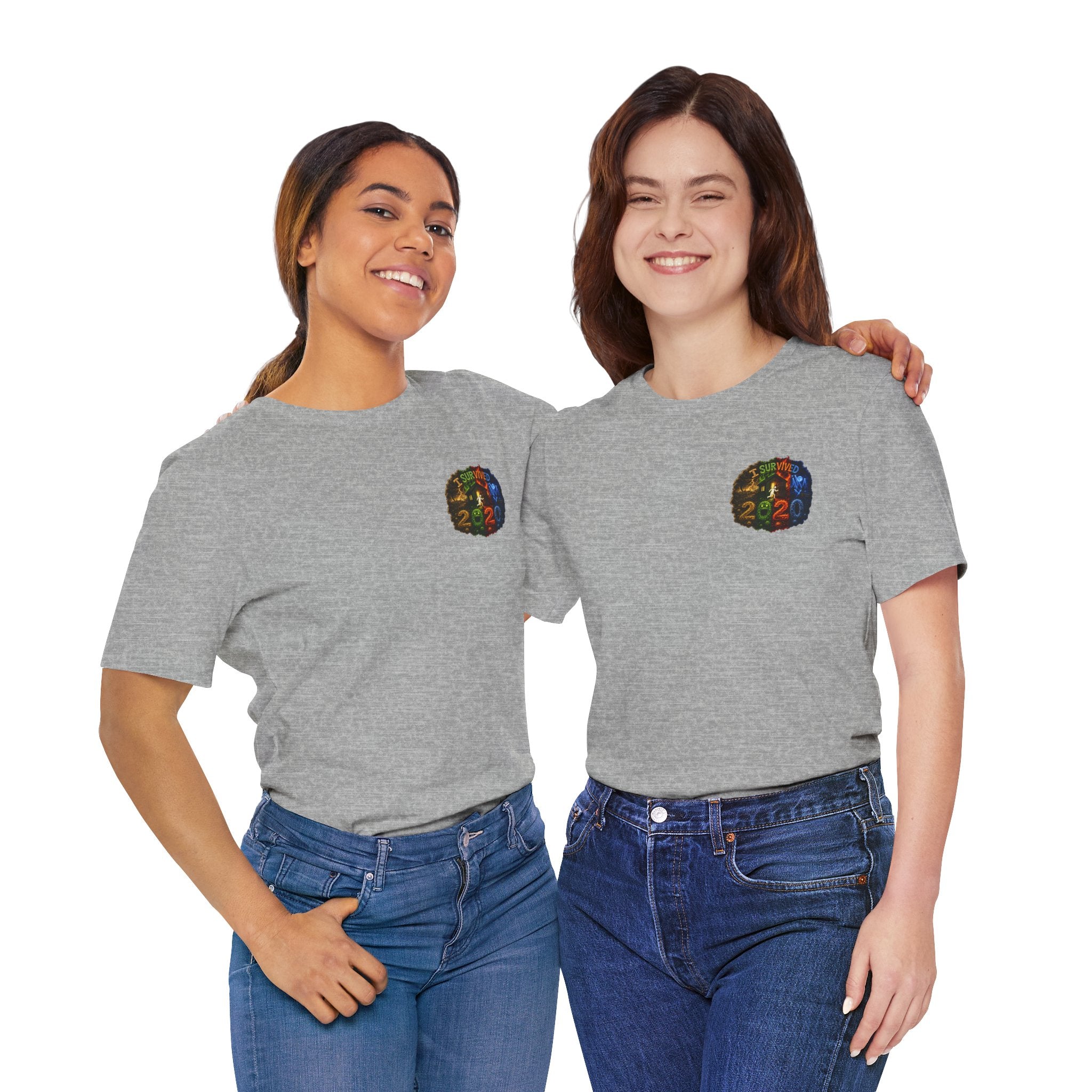 I Survived 2020 — "No Signal" Test Pattern Tee Alien Broadcast Finale Summer Premiere Unisex Jersey Short Sleeve Tee