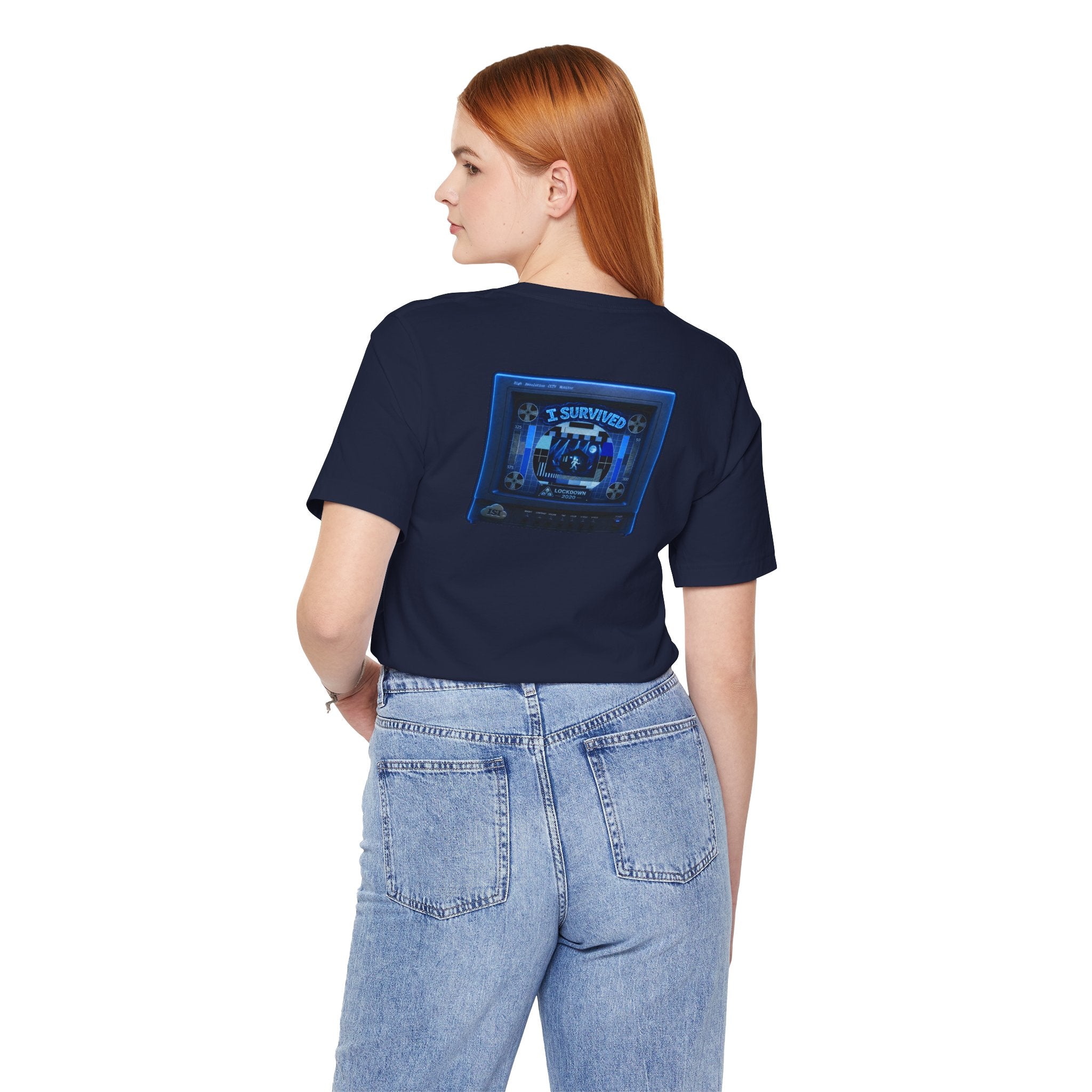 I Survived 2020 — "Please Stand By" Test Pattern Tee Lockdown Summer Exclusive Unisex Jersey Short Sleeve Tee