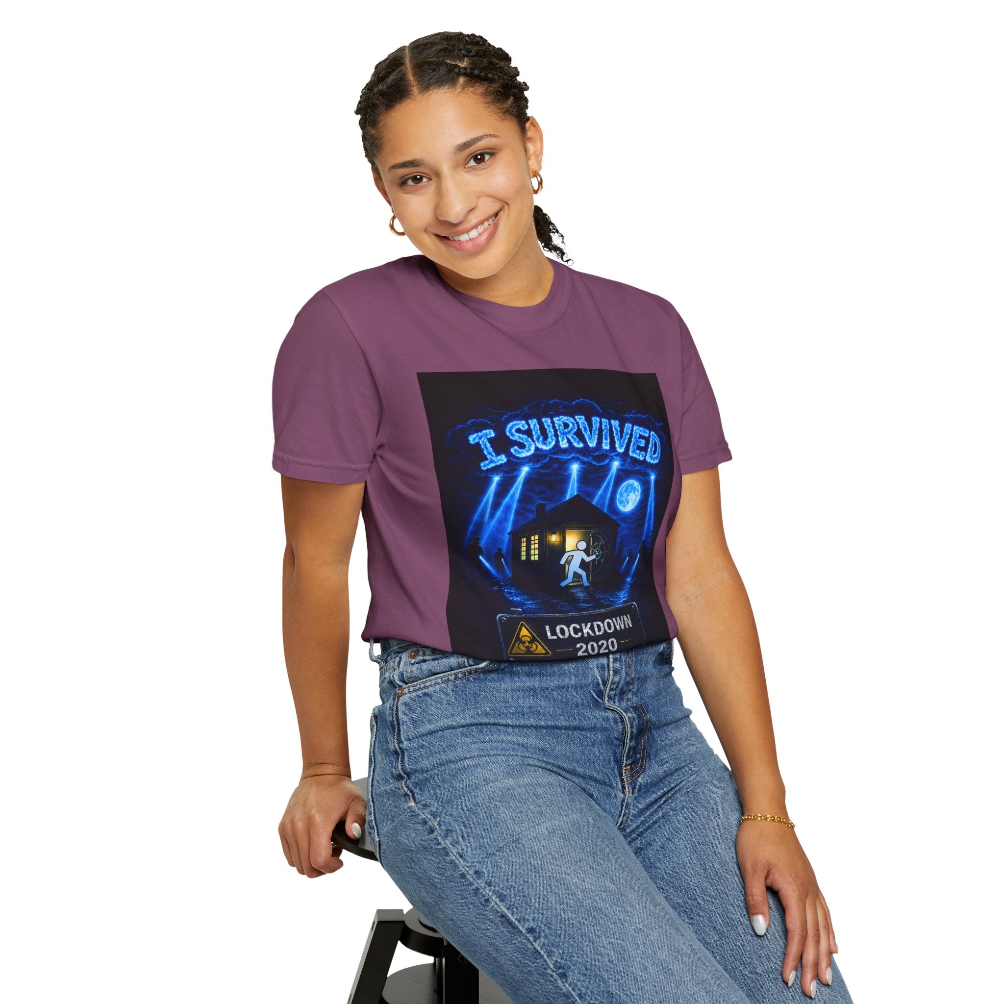 I Survived 2020 — LOCKDOWN S3:E1: "Quarantine" Unisex Garment-Dyed T-shirt