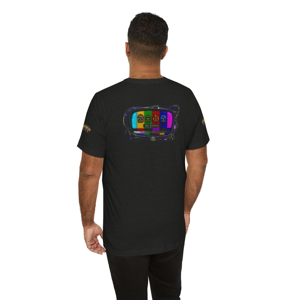 I Survived 2020 — "No Signal" Test Pattern Tee Alien Broadcast Finale Summer Premiere Unisex Jersey Short Sleeve Tee