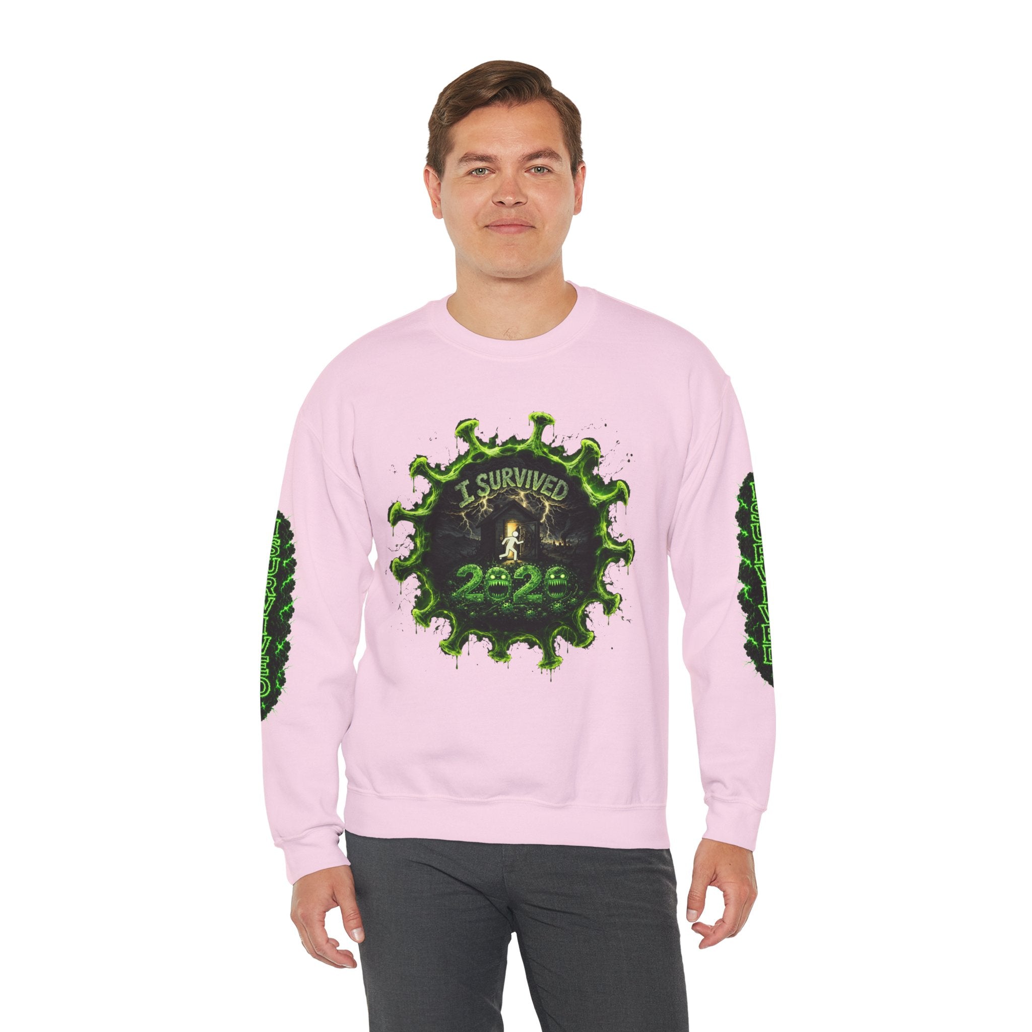 I Survived 2020 — Director's Cut S1:E3 "The Jab!" | Pandemic Edition Unisex Heavy Blend™ Crewneck Sweatshirt
