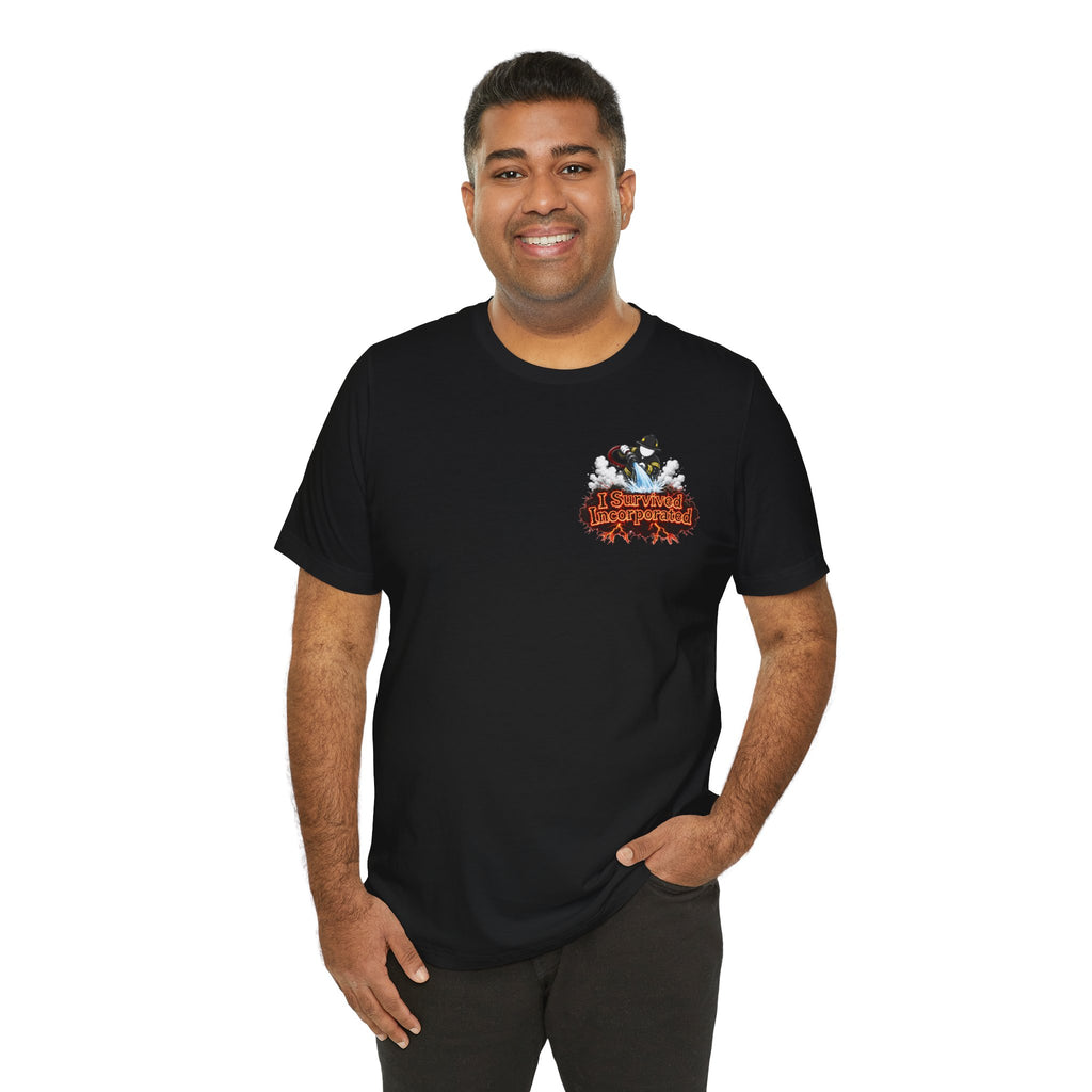 I Survived 2020 — "Please Stand By" Test Pattern Tee Wildfire Signal Edition Summer Premiere Unisex Jersey Short Sleeve Tee