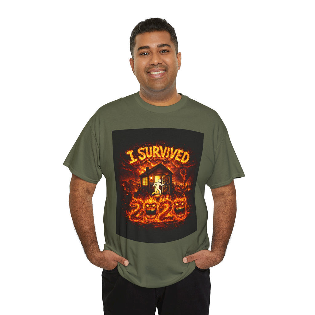 I Survived 2020 — WILDFIRES S2:E2: "The Bobcat Fire" Memorial Unisex Heavy Cotton Tee