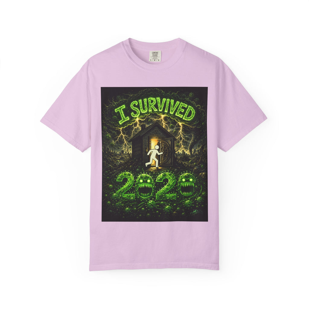 I Survived 2020 — PANDEMIC S1:E3: "The Jab!" Unisex Garment-Dyed T-shirt