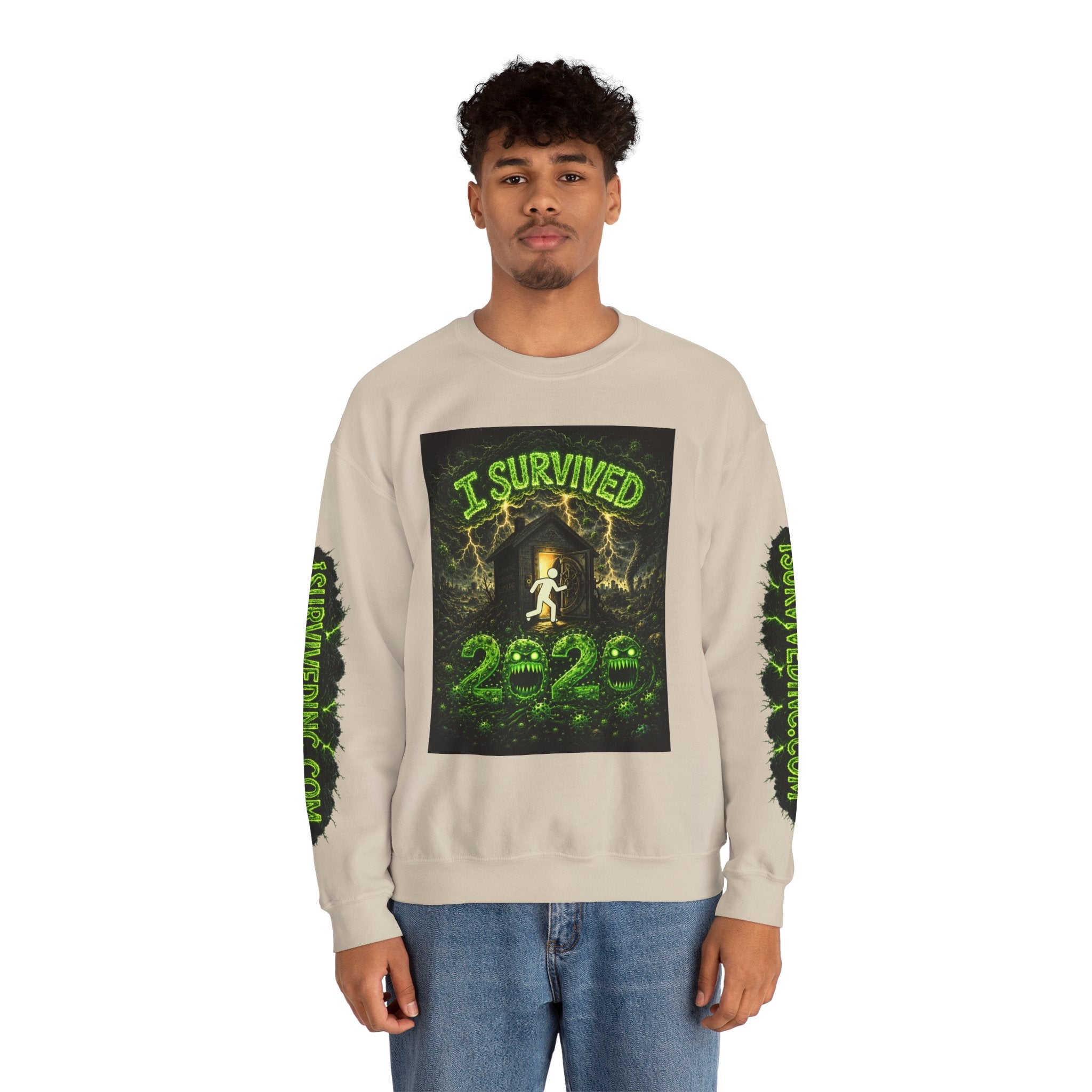 I Survived 2020 — PANDEMIC S1:E4: "Mask Madness" Unisex Heavy Blend™ Crewneck Sweatshirt
