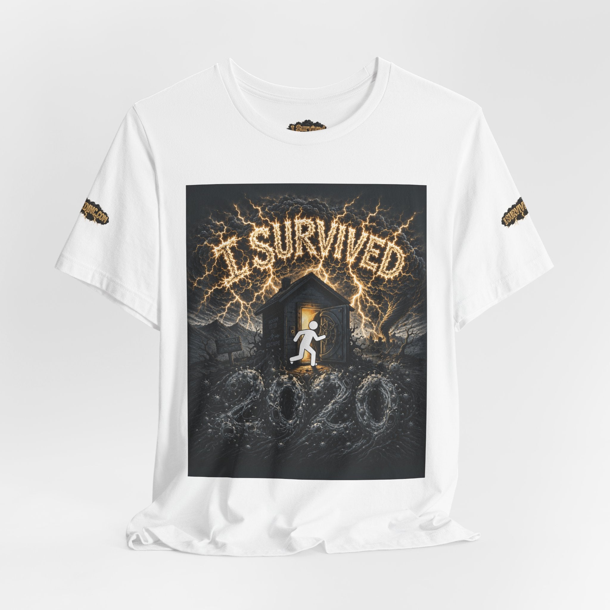 I Survived 2020 — Original Design Teaser Tee | Season 1 Premiere Drop Unisex Jersey Short Sleeve Tee