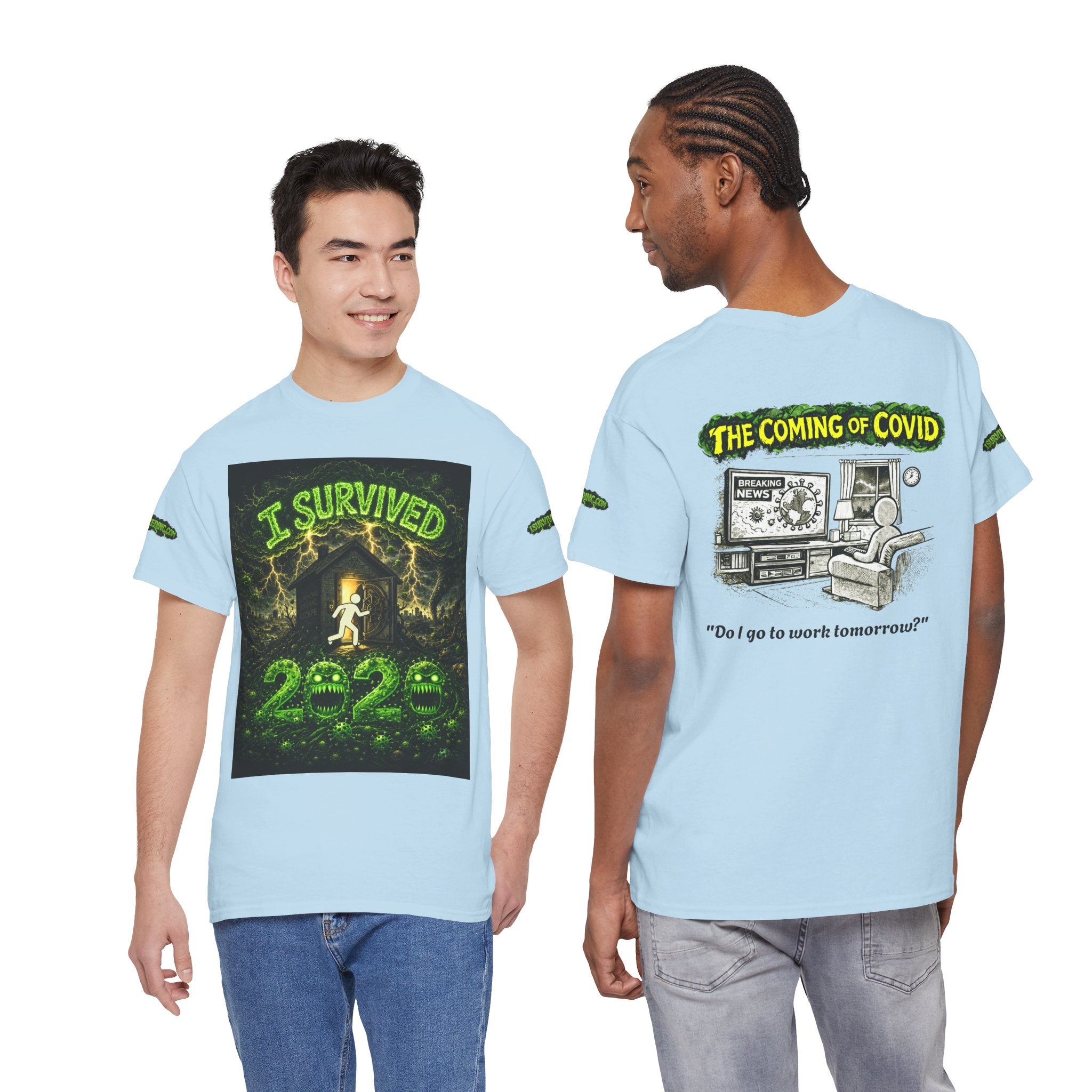 I Survived 2020 — PANDEMIC S1:E2: Special Edition "The Coming of COVID" Unisex Heavy Cotton Tee