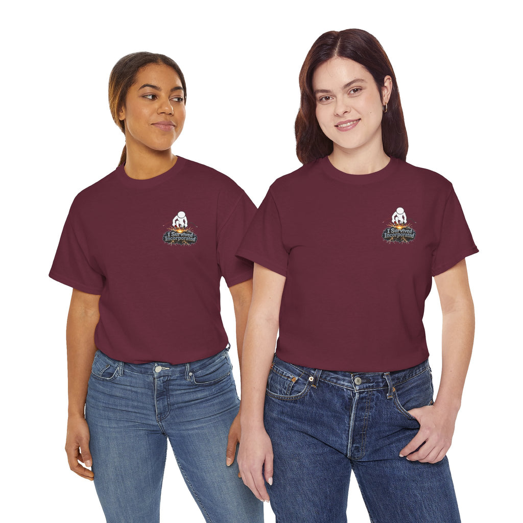 I Survived 2020 — "Please Stand By" Test Pattern Tee Summer Premier Unisex Heavy Cotton Tee