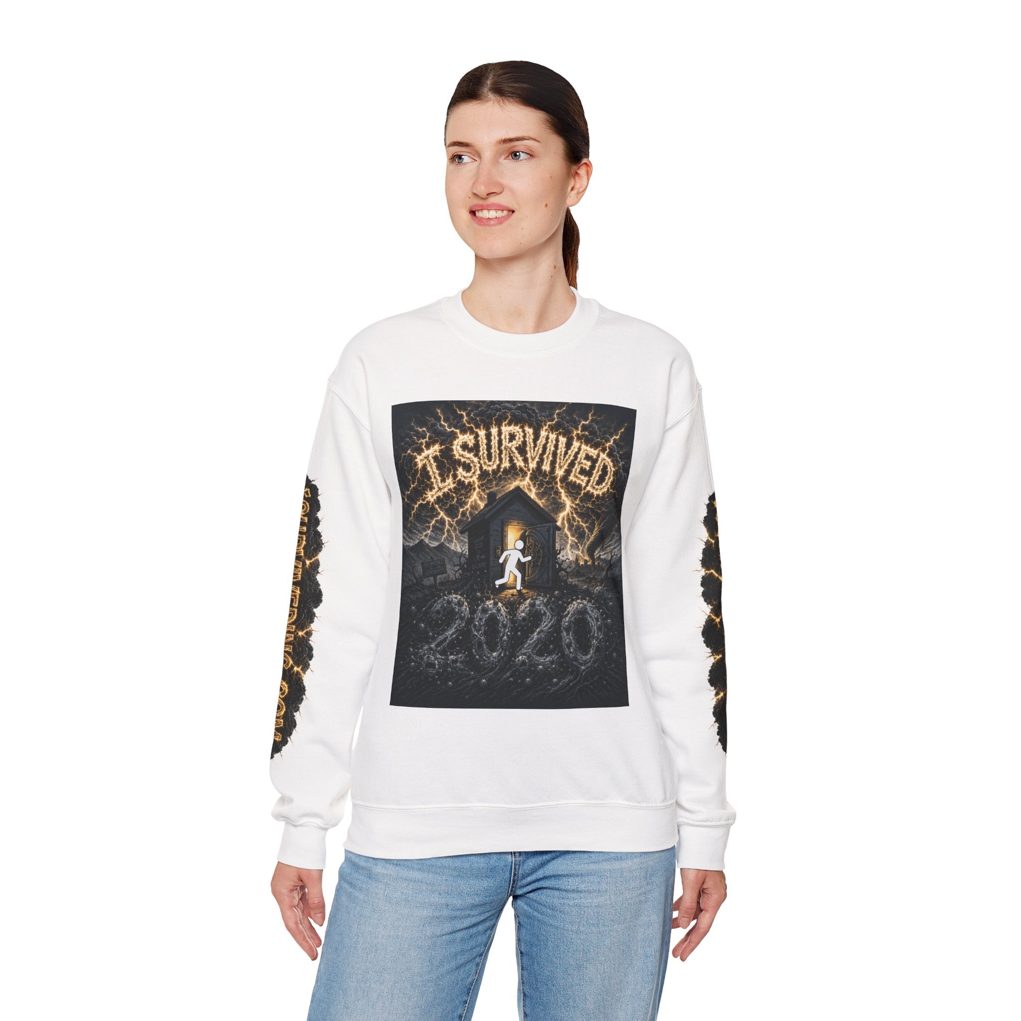 I Survived 2020 — Original PILOT Design: Special Edition Unisex Heavy Blend™ Crewneck Sweatshirt