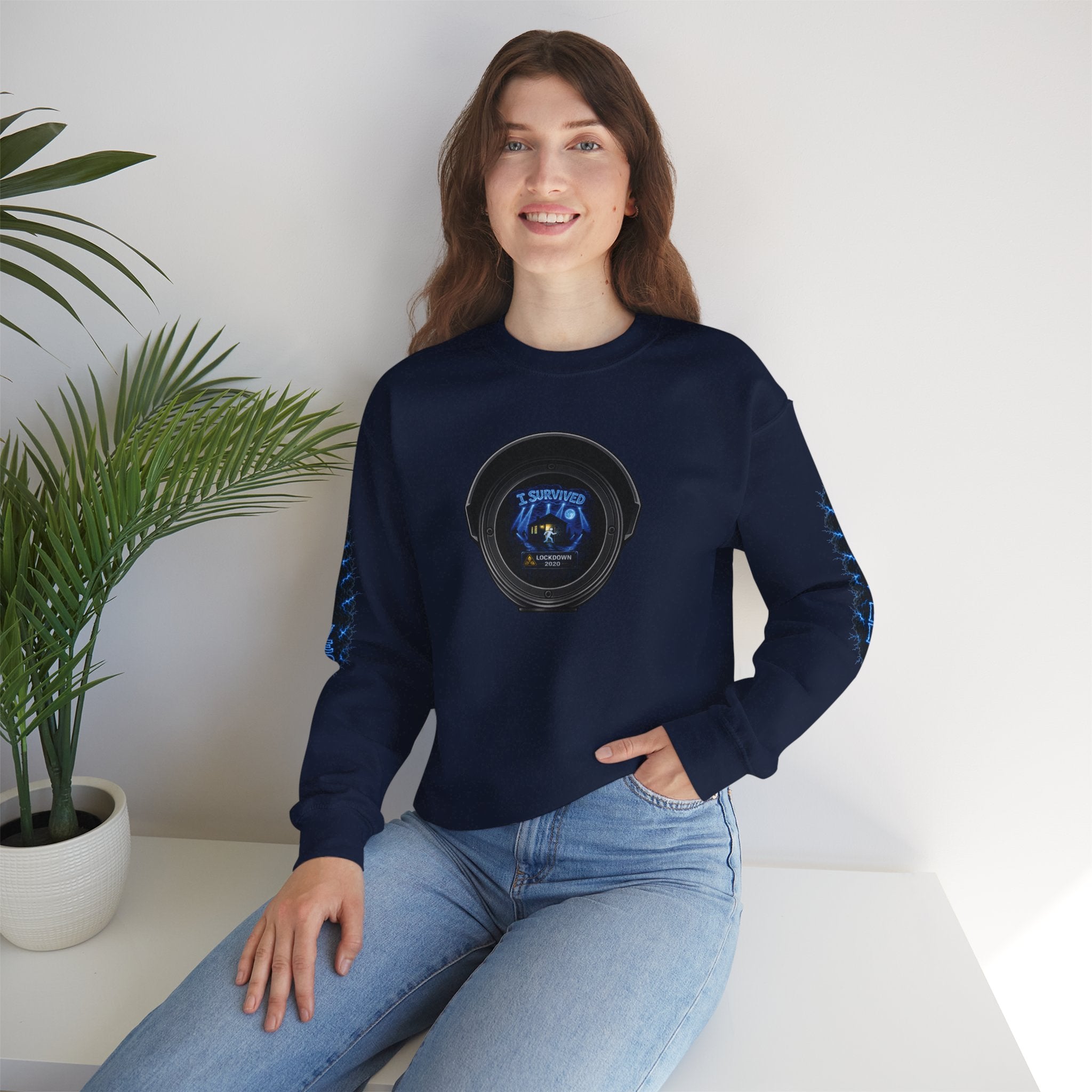 I Survived 2020 —  LOCKDOWN S3:E1: Director's Cut Special Edition "Quarantine" Unisex Heavy Blend™ Crewneck Sweatshirt