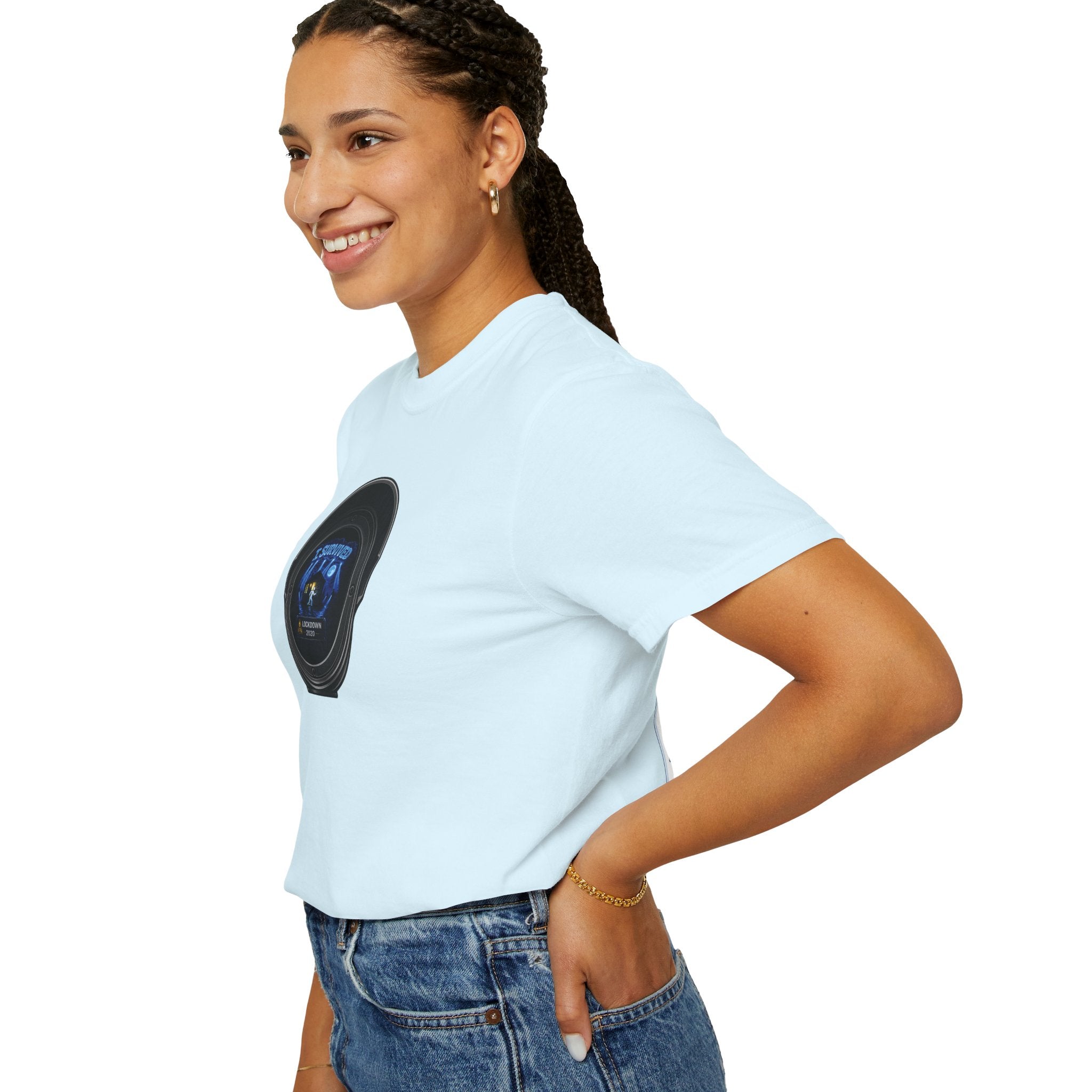 I Survived 2020 —  LOCKDOWN S3:E3: Director's Cut "Remote Schooling" Unisex Garment-Dyed T-shirt