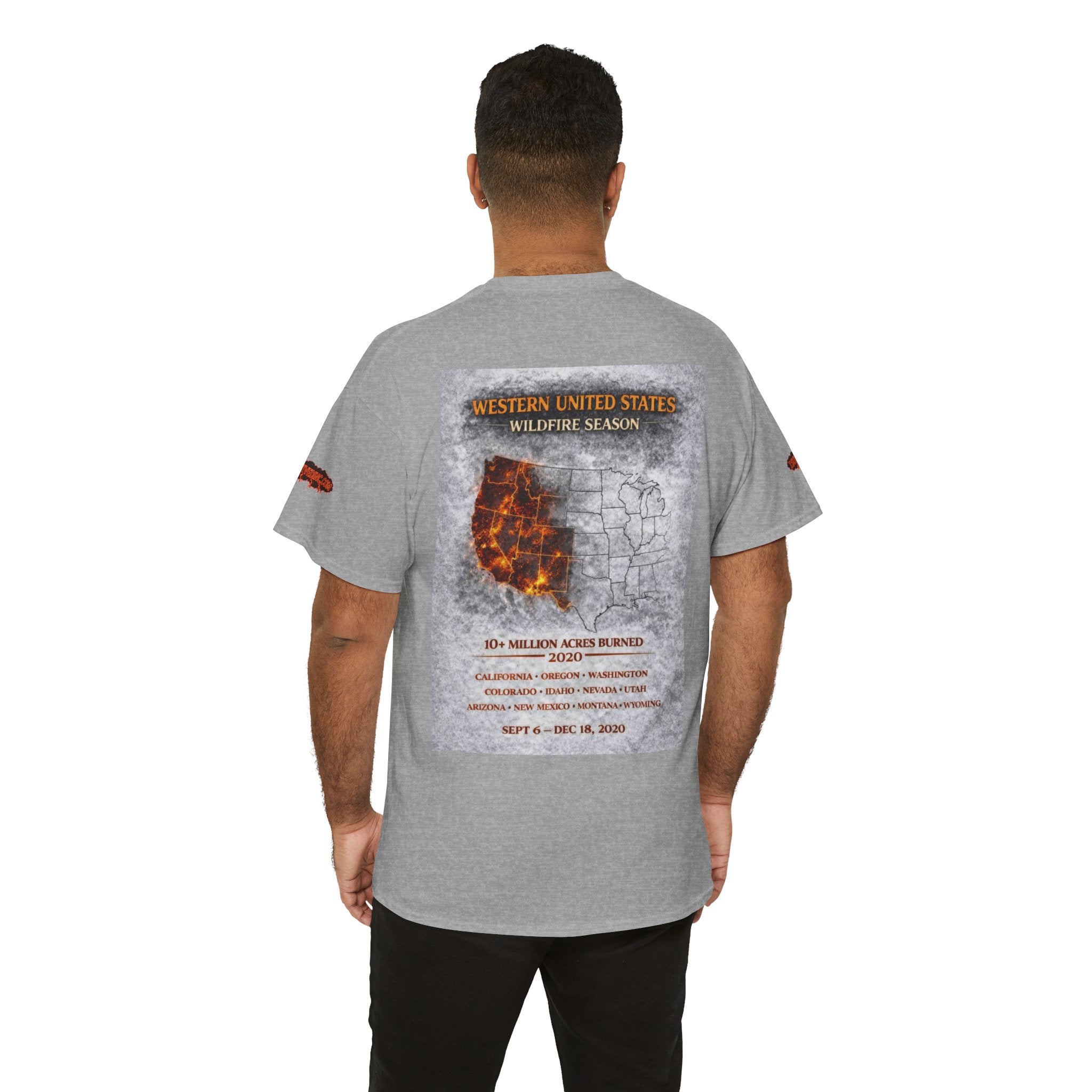 I Survived 2020 —  WILDFIRES S2:E4: Director's Cut Special Edition "Western U.S. Wildfire Season" Memorial Unisex Heavy Cotton Tee