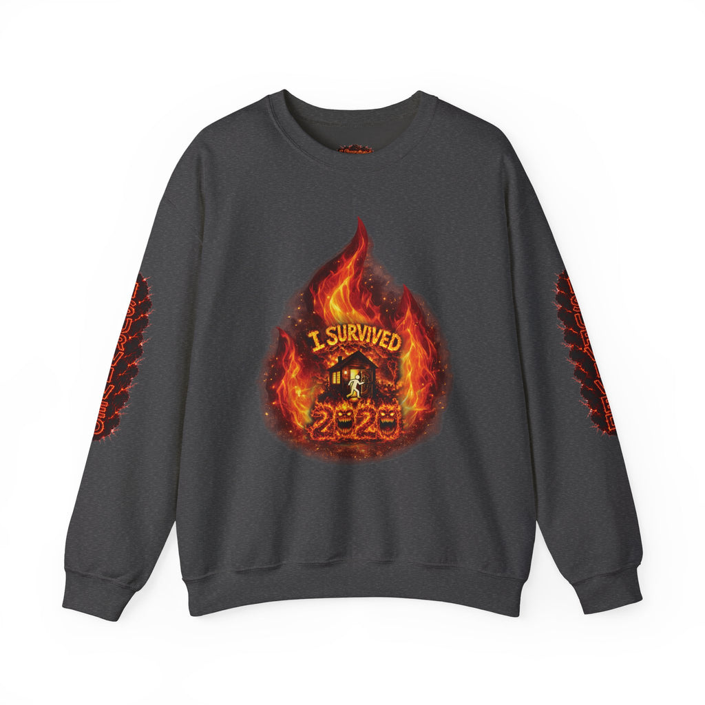 I Survived 2020 — Director's Cut S2:E3 "The California Wildfires" | Wildfire Edition Memorial Unisex Heavy Blend™ Crewneck Sweatshirt