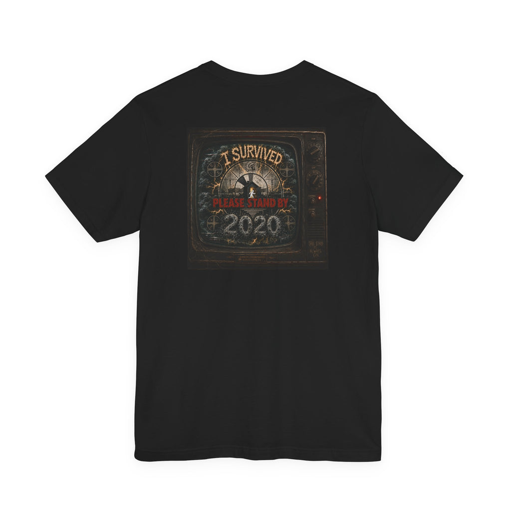 I Survived 2020 — "Please Stand By" Test Pattern Tee Summer Premier Unisex Jersey Short Sleeve Tee