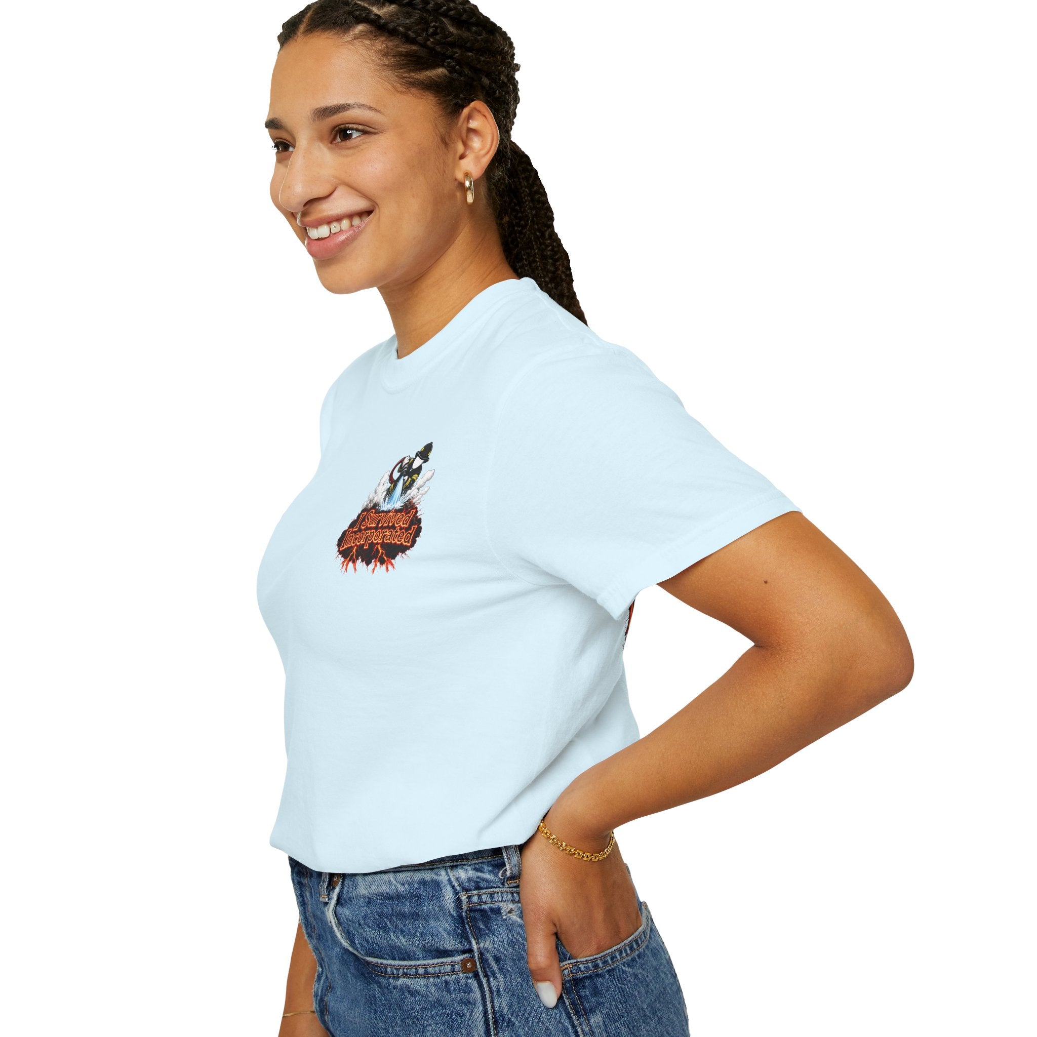 I Survived 2020 — "Please Stand By" Test Pattern Tee Wildfire Signal Edition Summer Premiere Unisex Garment-Dyed T-shirt