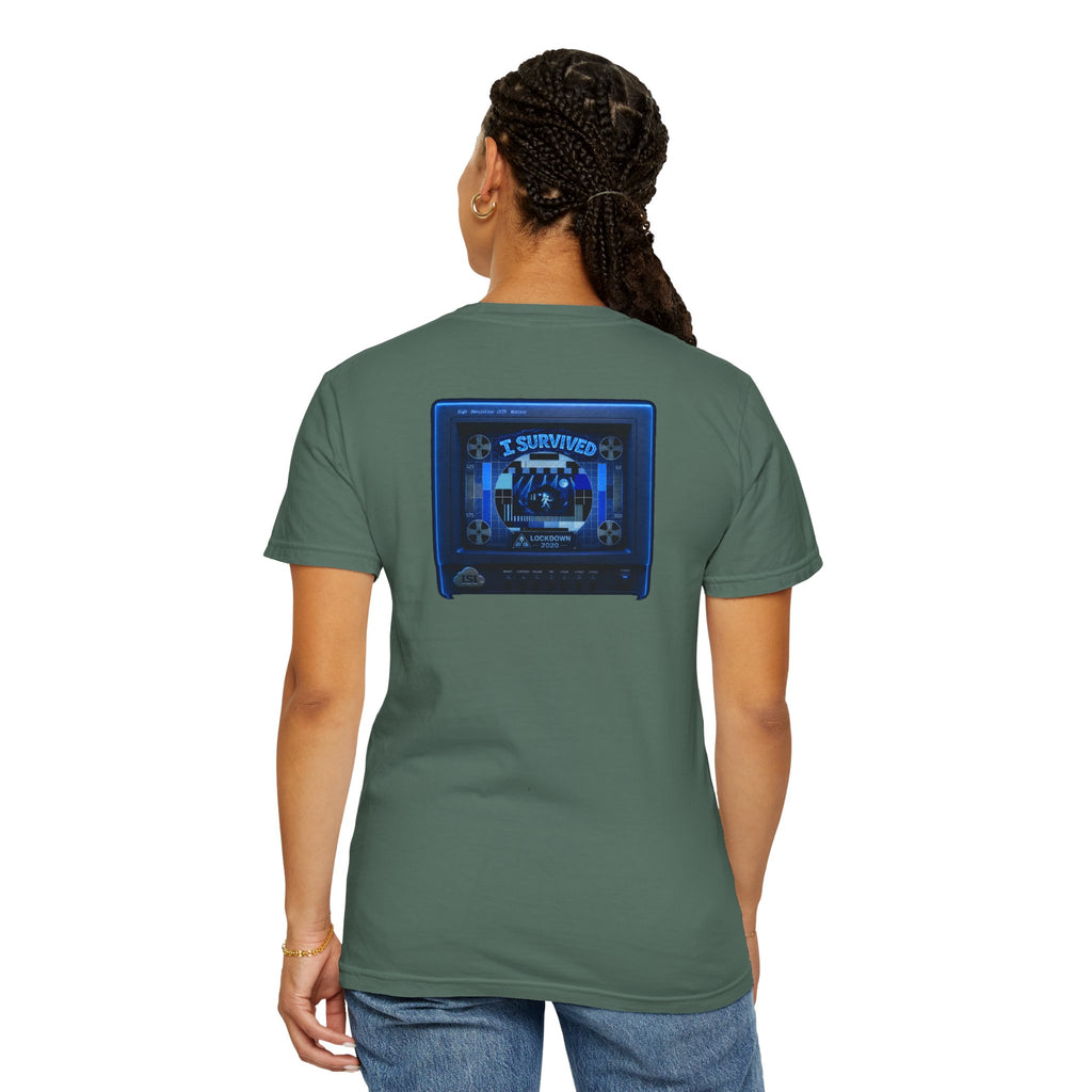 I Survived 2020 — "Please Stand By" Test Pattern Tee Lockdown Special Edition Summer Exclusive Unisex Garment-Dyed T-shirt