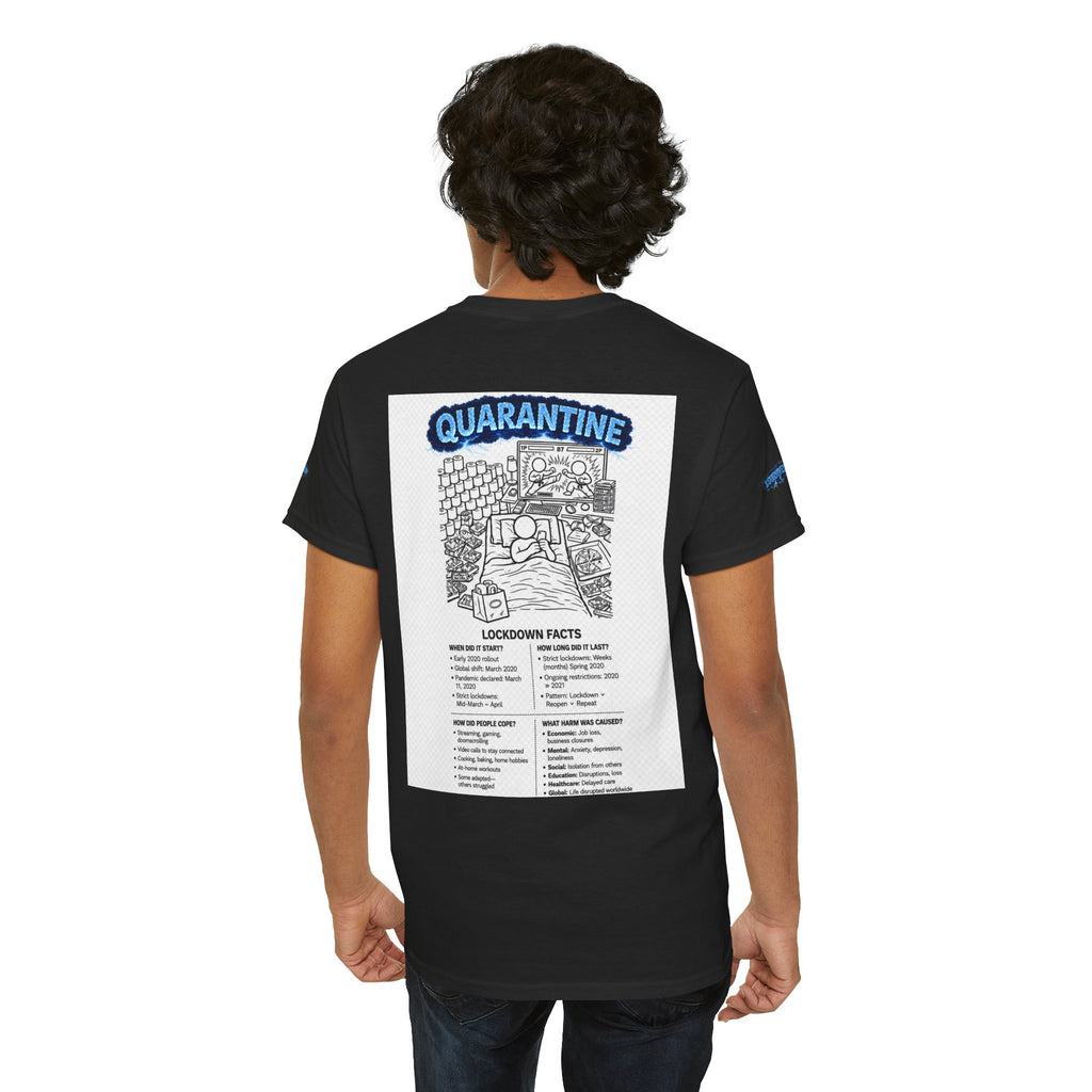 J'ai survécu à 2020 — S3:E1 « Quarantaine » | T-shirt unisexe en coton épais édition Confinement (ÉDITION SPÉCIALE)