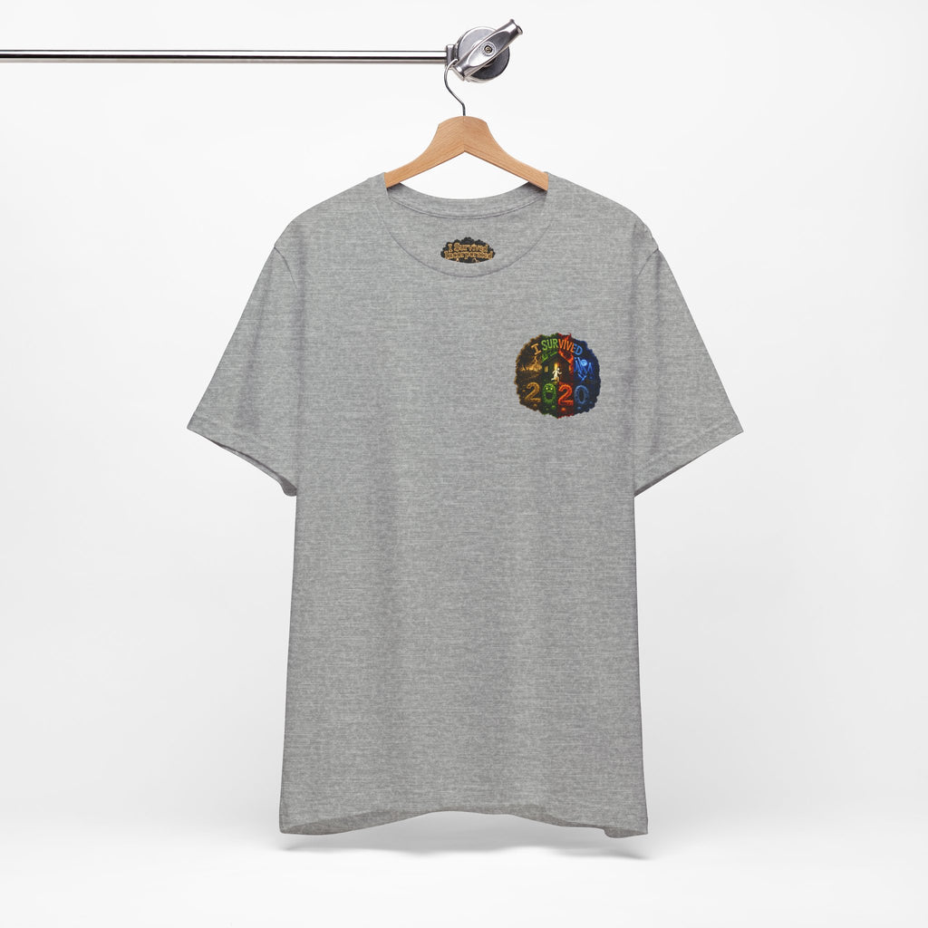 I Survived 2020 — "No Signal" Test Pattern Tee Alien Broadcast Finale Summer Premiere Unisex Jersey Short Sleeve Tee