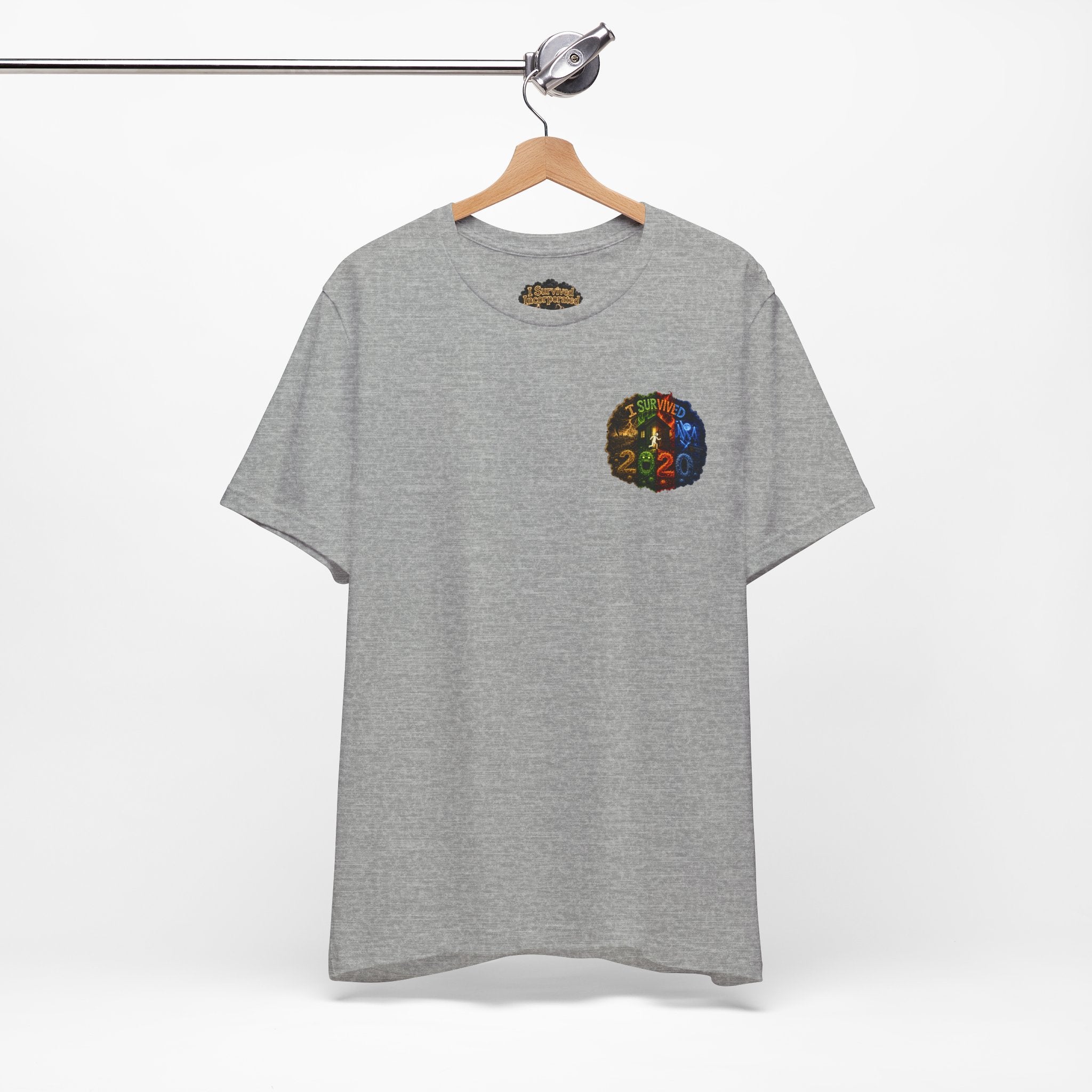 I Survived 2020 — "No Signal" Test Pattern Tee Alien Broadcast Finale Summer Premiere Unisex Jersey Short Sleeve Tee