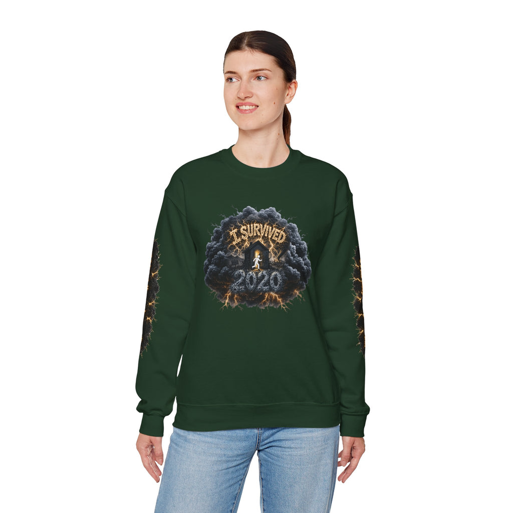 I Survived 2020 — Director's Cut Original Design Teaser Tee | Season 1 Premiere Drop Unisex Heavy Blend™ Crewneck Sweatshirt (SPECIAL EDITION)