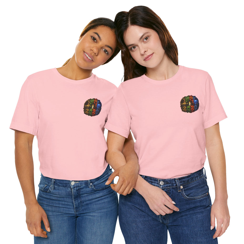 I Survived 2020 — "No Signal" Test Pattern Tee Alien Broadcast Finale Summer Premiere Unisex Jersey Short Sleeve Tee