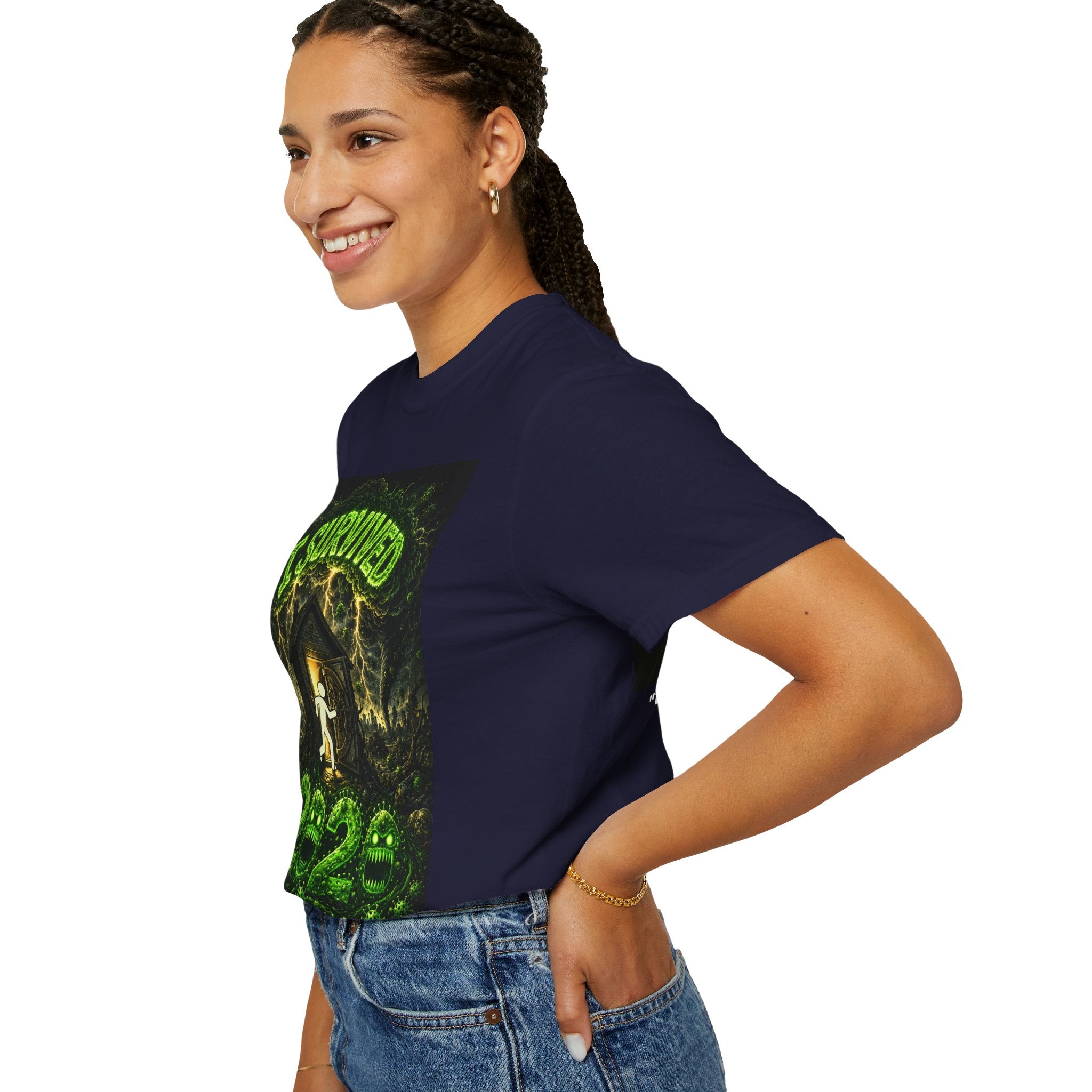 I Survived 2020 — PANDEMIC S1:E3: "The Jab!" Unisex Garment-Dyed T-shirt
