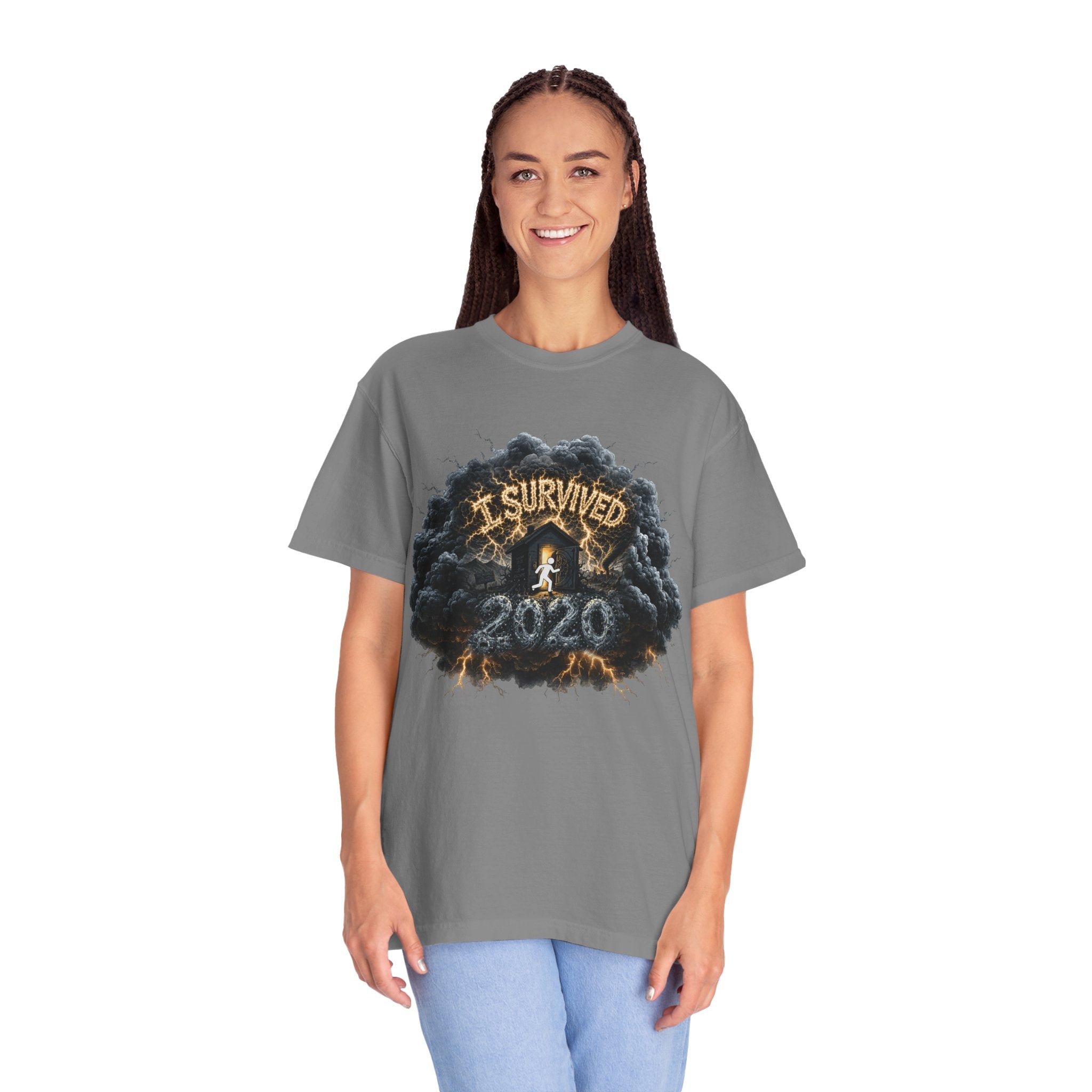 I Survived 2020 — Director's Cut Original Design Teaser Tee | Season 1 Premiere Drop Unisex Garment-Dyed T-shirt