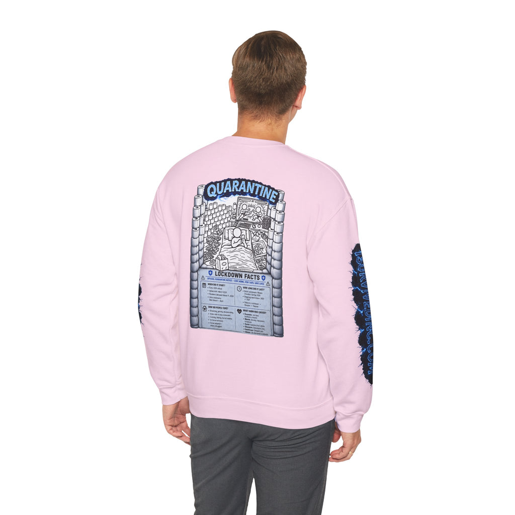 I Survived 2020 — LOCKDOWN S3:E1: "Quarantine" Unisex Heavy Blend™ Crewneck Sweatshirt