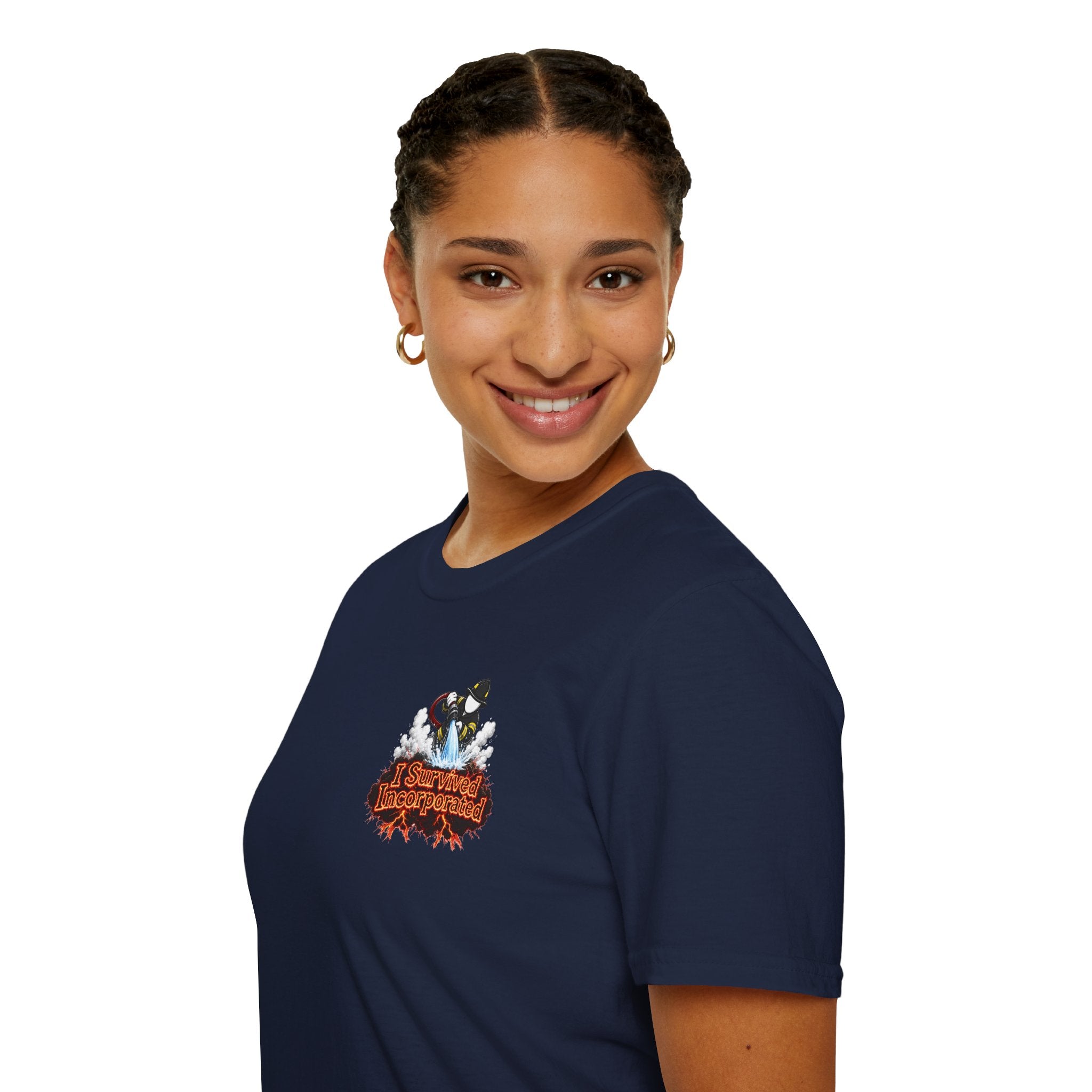 I Survived 2020 — "Please Stand By" Test Pattern Tee Wildfire Signal Edition Summer Premiere Unisex Softstyle T-Shirt