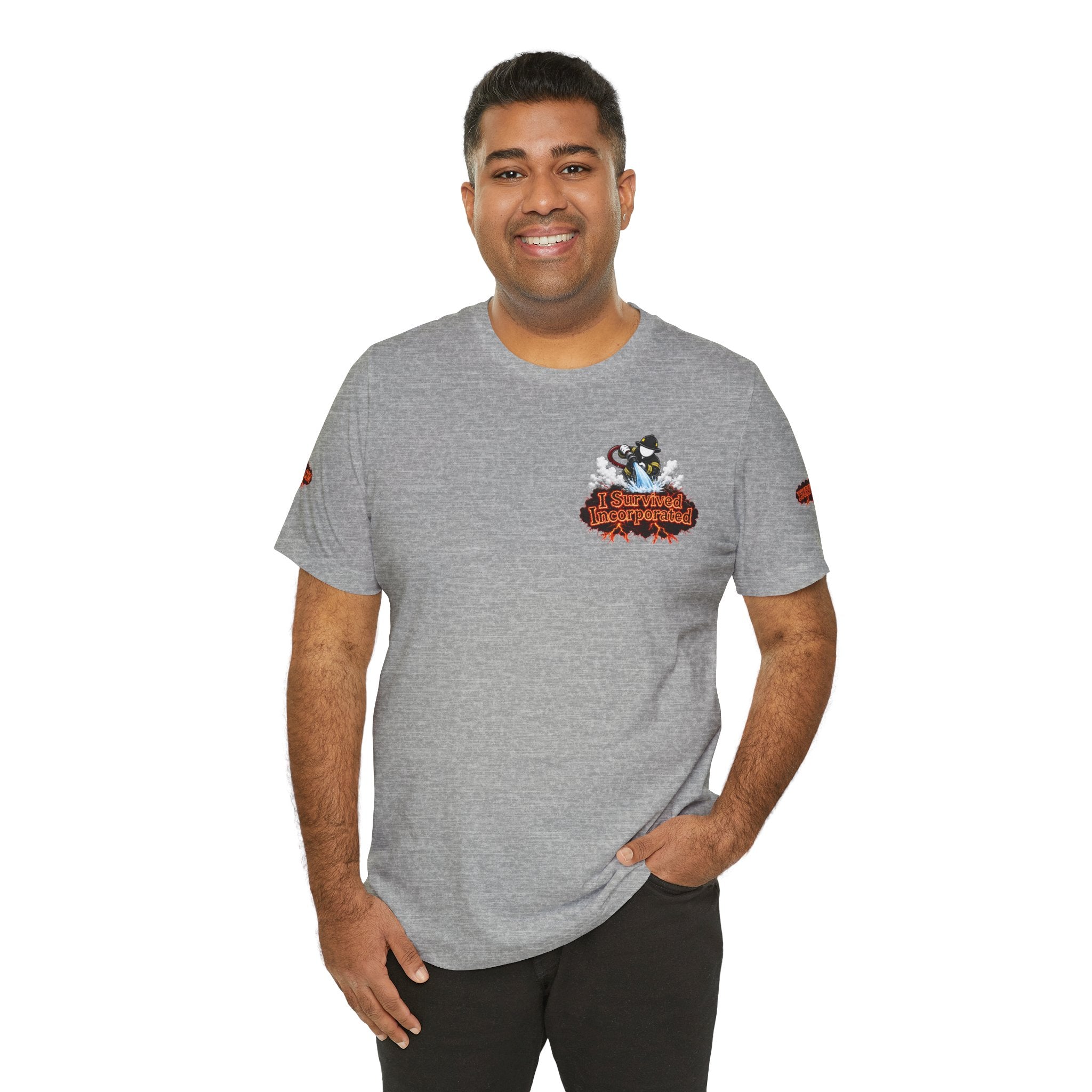 I Survived 2020 — "Please Stand By" Test Pattern Tee Wildfire Signal Special Edition Summer Premiere Unisex Jersey Short Sleeve Tee