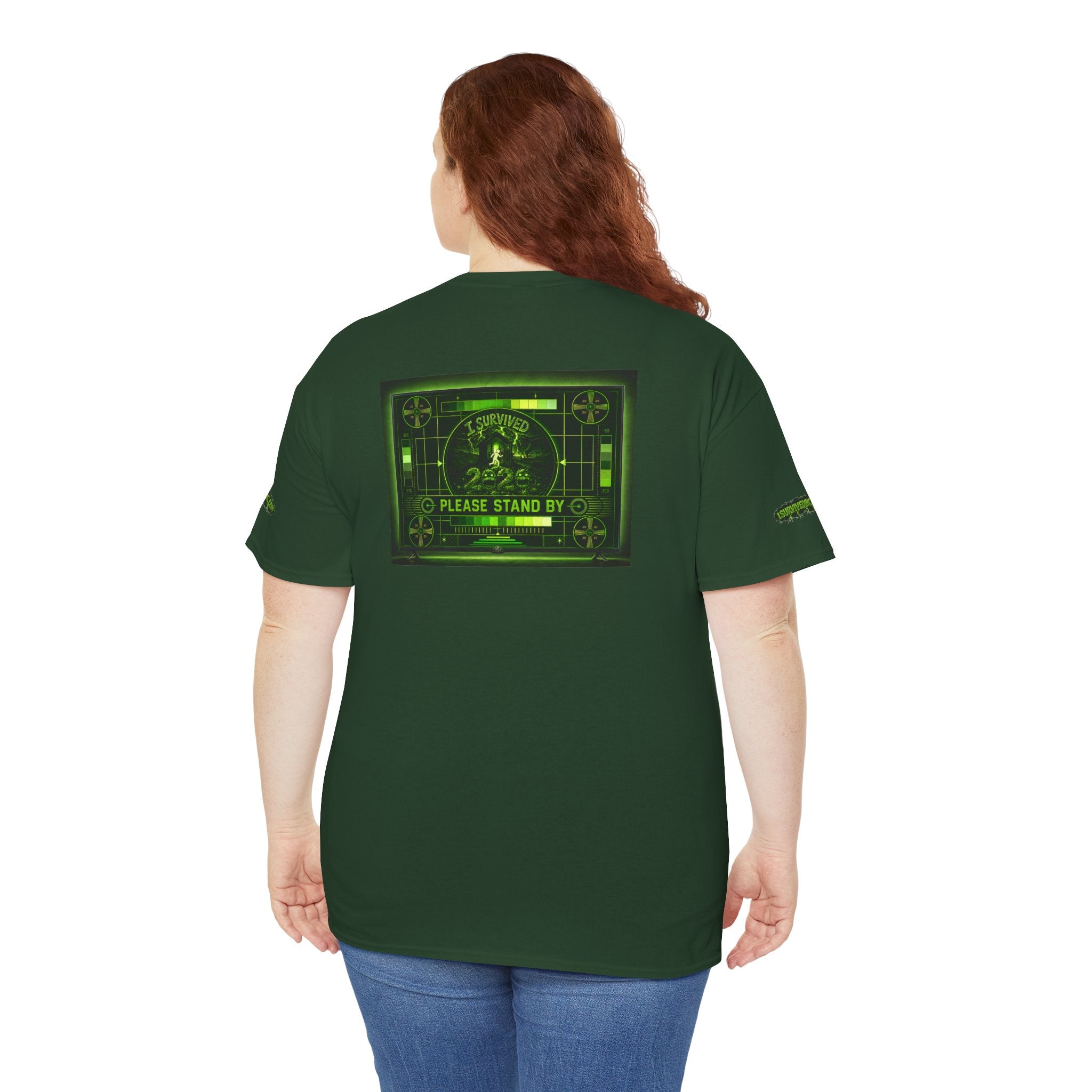 I Survived 2020 — "Please Stand By" Test Pattern Toxic Signal Tee Special Edition Summer Premiere Unisex Heavy Cotton Tee