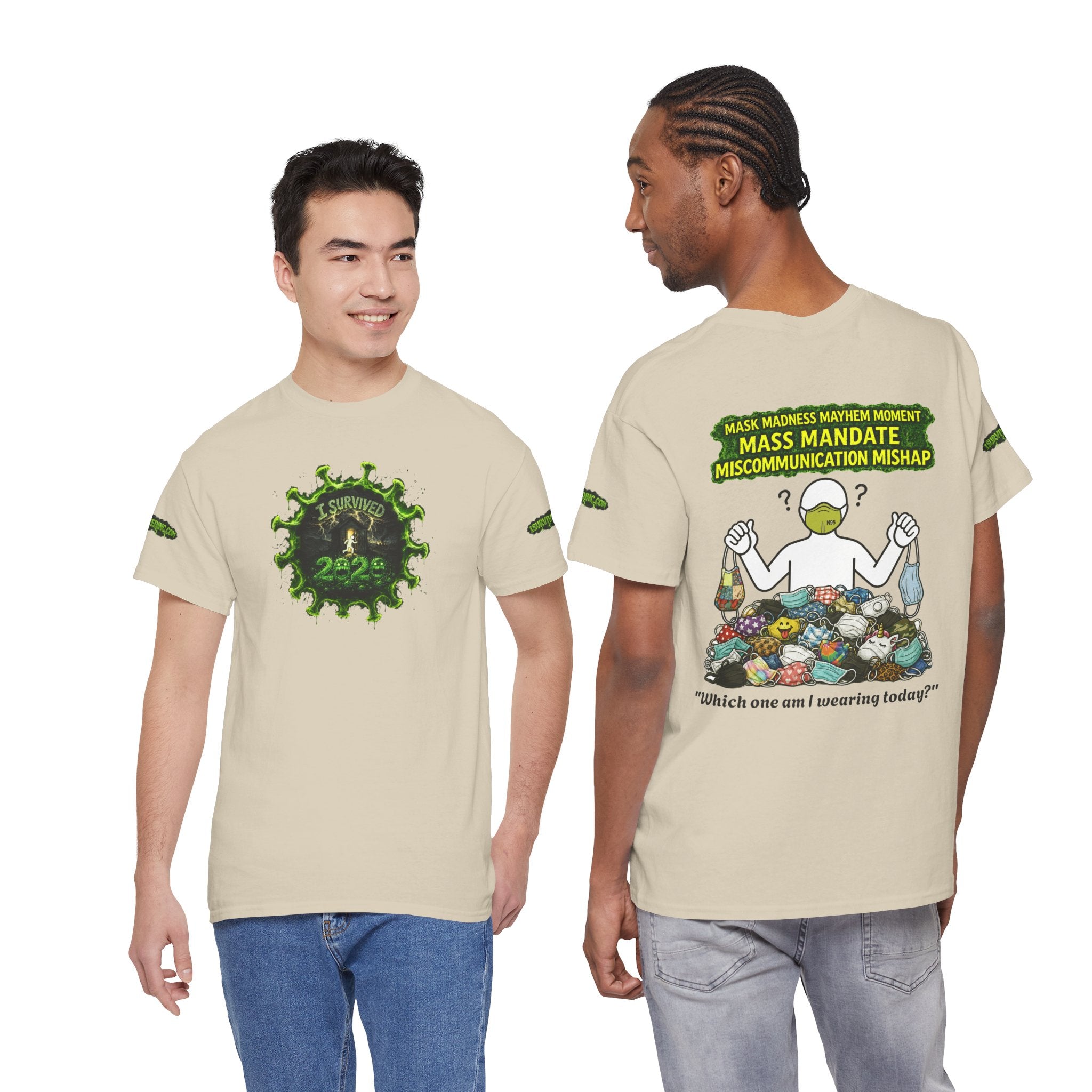 I Survived 2020 — PANDEMIC S1:E4: Director's Cut Special Edition "Mask Madness" Unisex Heavy Cotton Tee