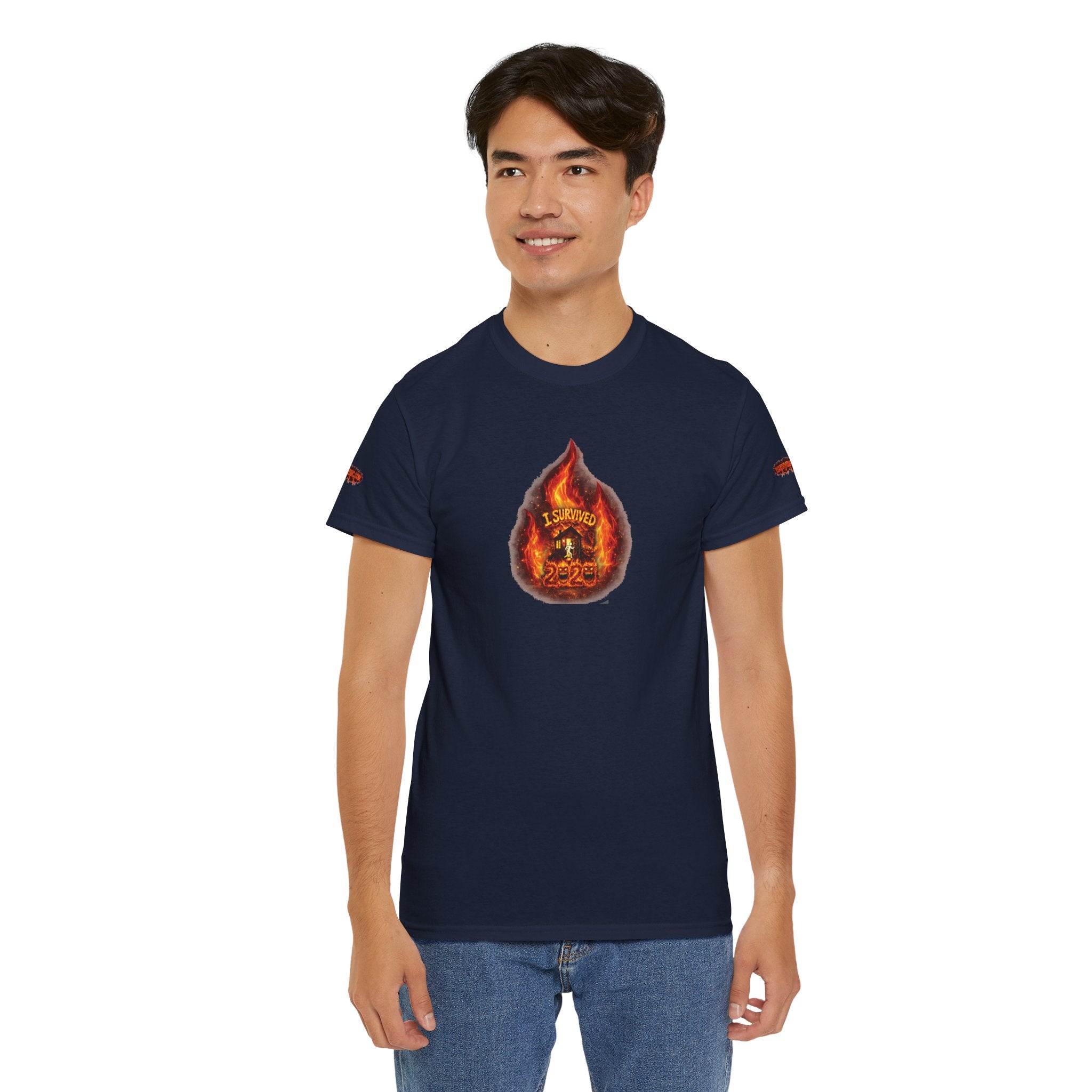 I Survived 2020 — WILDFIRES S2:E3: Director's Cut Special Edition "The California Wildfires" Memorial Unisex Heavy Cotton Tee