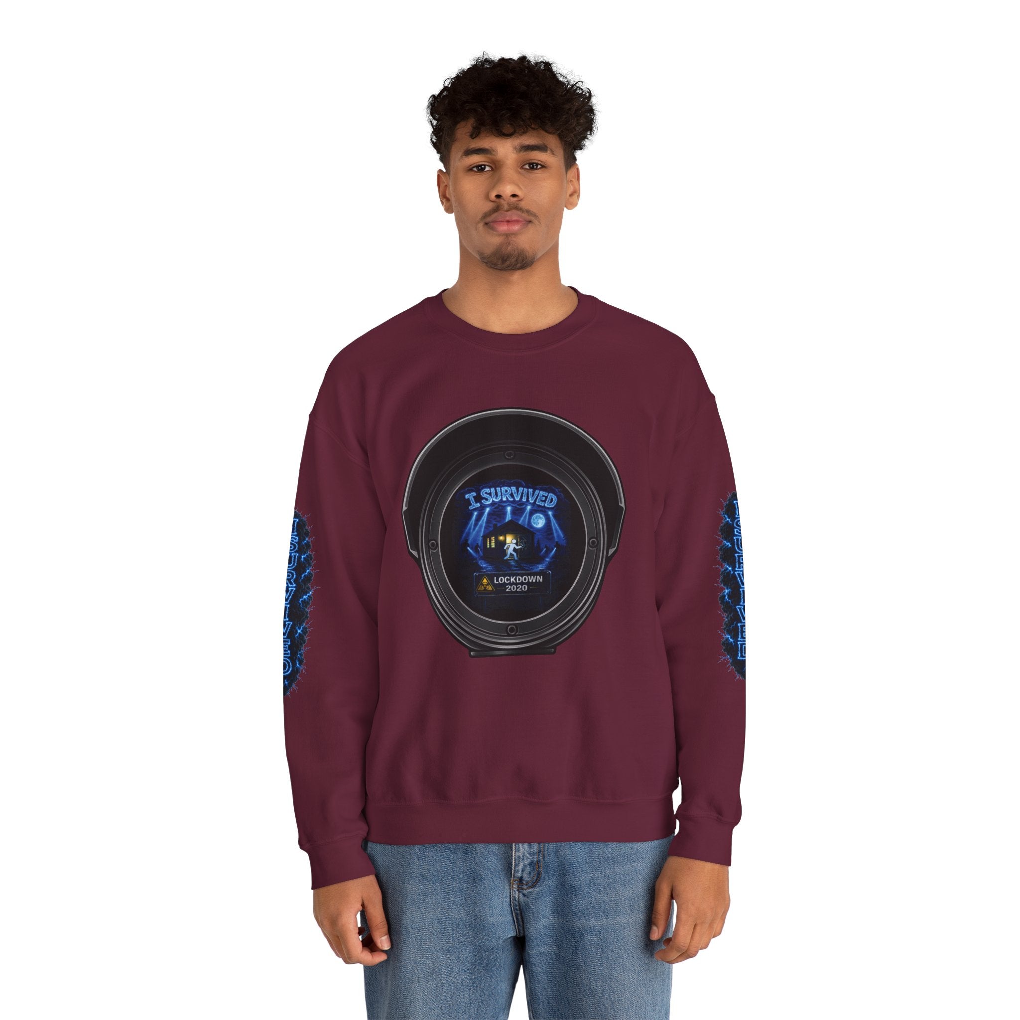 I Survived 2020 — Director's Cut S3:E1 "Quarantine" | Lockdown Edition Documentary Unisex Heavy Blend™ Crewneck Sweatshirt
