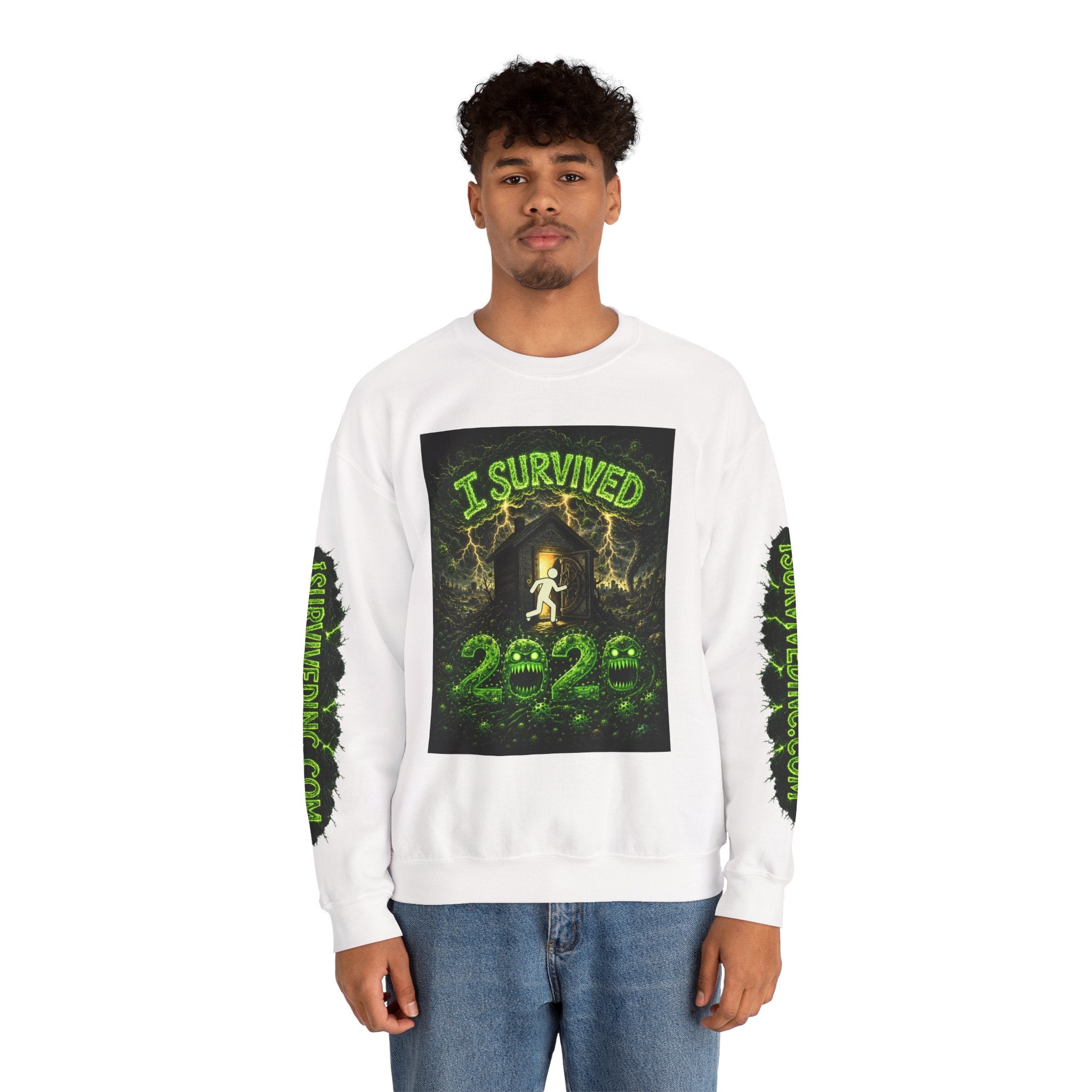 I Survived 2020 — PANDEMIC S1:E5: "Delivery Doomsday" Unisex Heavy Blend™ Crewneck Sweatshirt