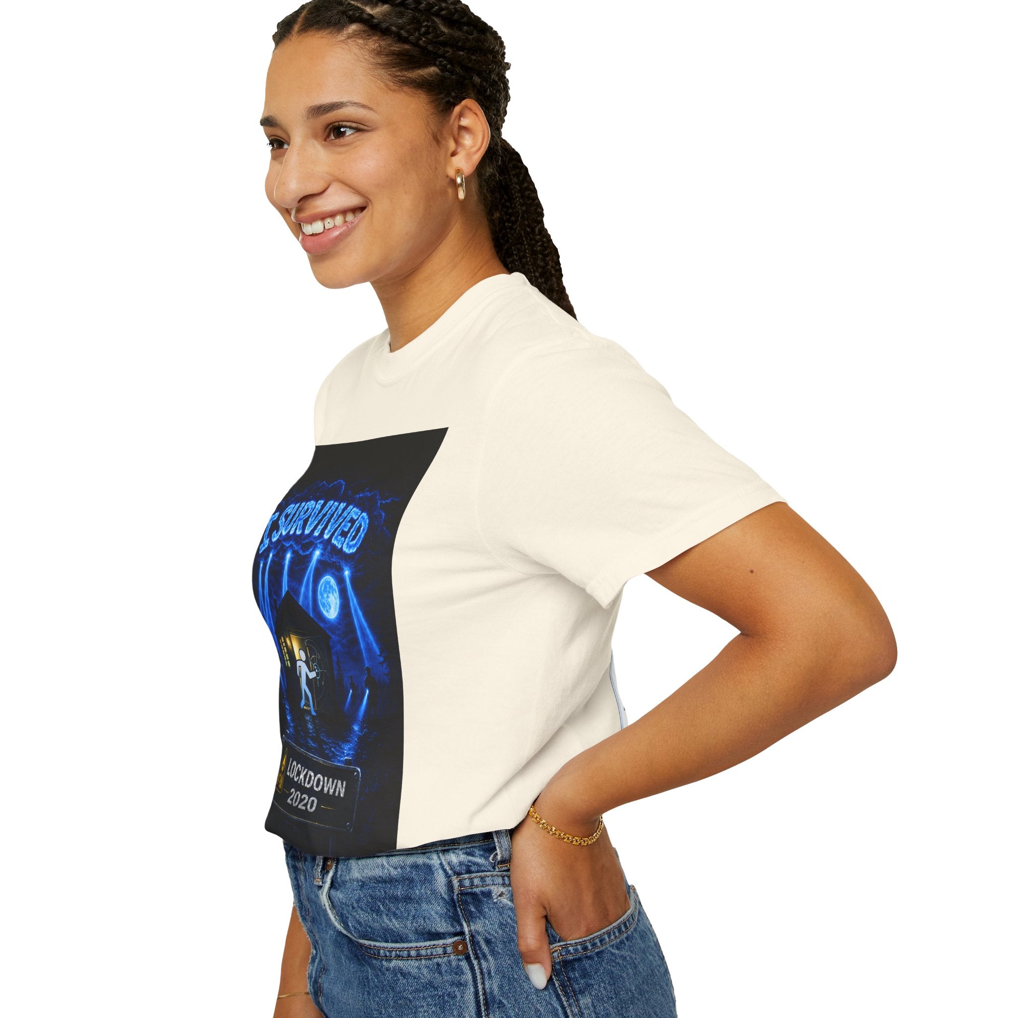 I Survived 2020 — LOCKDOWN S3:E3: "Remote Schooling" Unisex Garment-Dyed T-shirt
