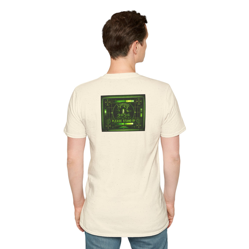 I Survived 2020 — "Please Stand By" Test Pattern Toxic Signal Tee Summer Premiere Unisex Softstyle T-Shirt