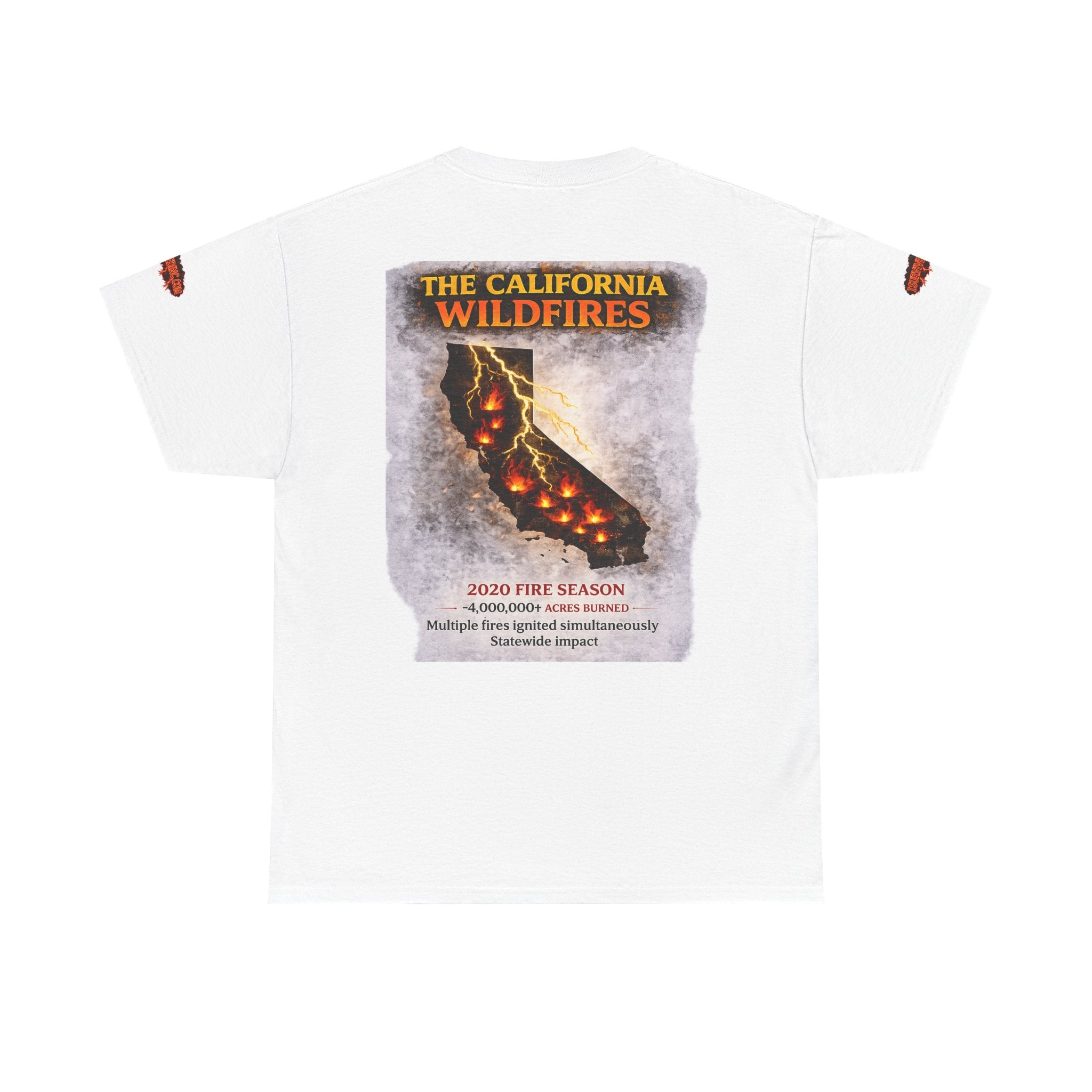 I Survived 2020 — Director's Cut S2:E3 "The California Wildfires" | Wildfire Edition Memorial Unisex Heavy Cotton Tee (SPECIAL EDITION)