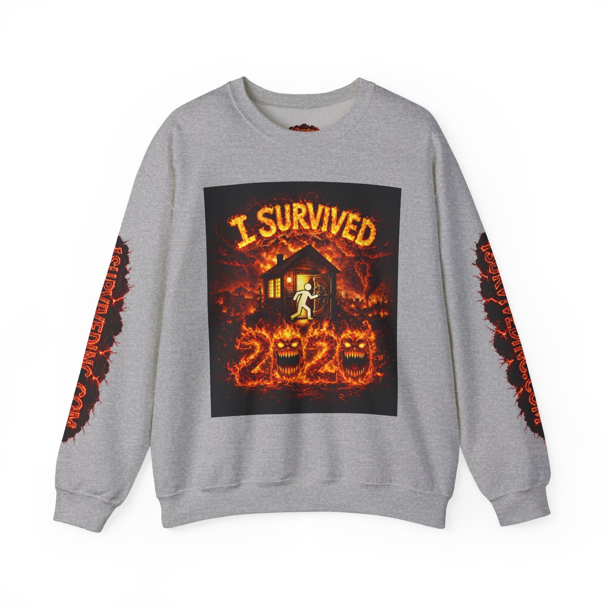 I Survived 2020 — S2:E4 "Western U.S. Wildfire Season" | Mid-Season Finale Pt. 1 | Wildfire Edition Memorial Unisex Heavy Blend™ Crewneck Sweatshirt