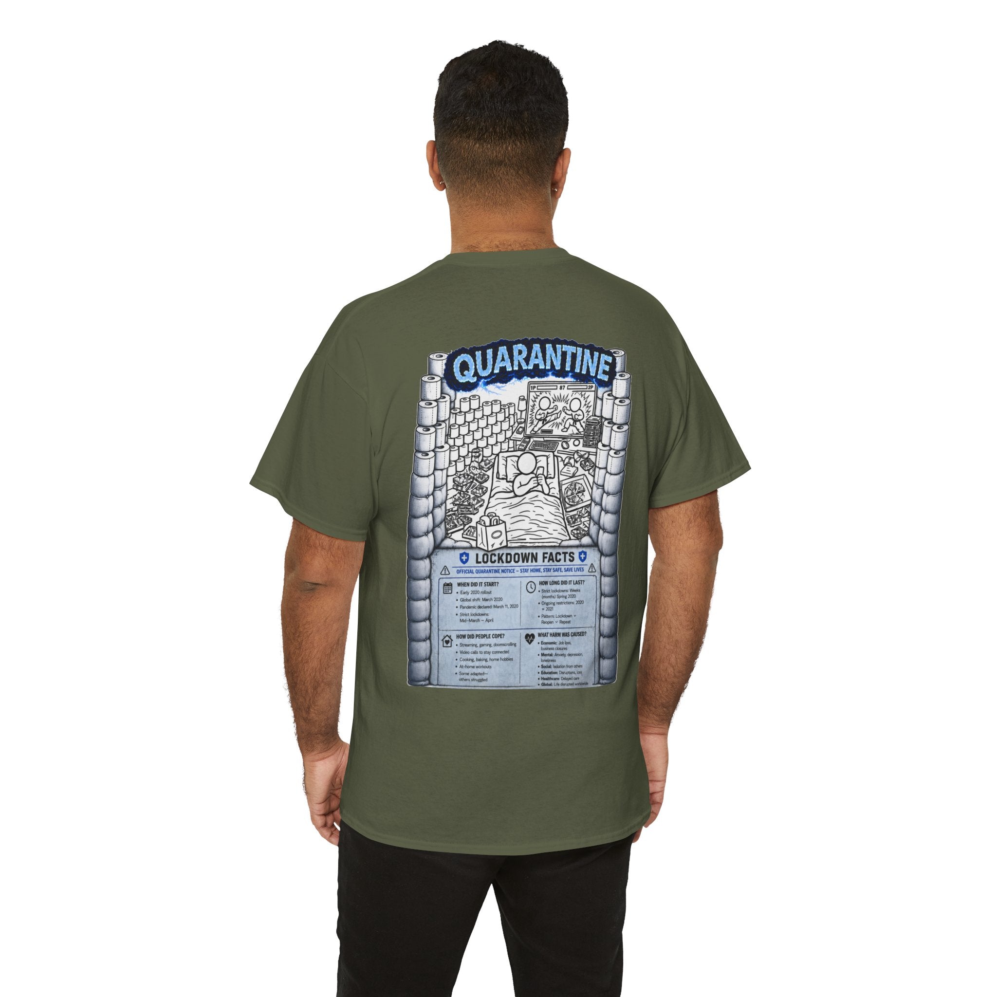 I Survived 2020 — LOCKDOWN S3:E1: "Quarantine" Unisex Heavy Cotton Tee