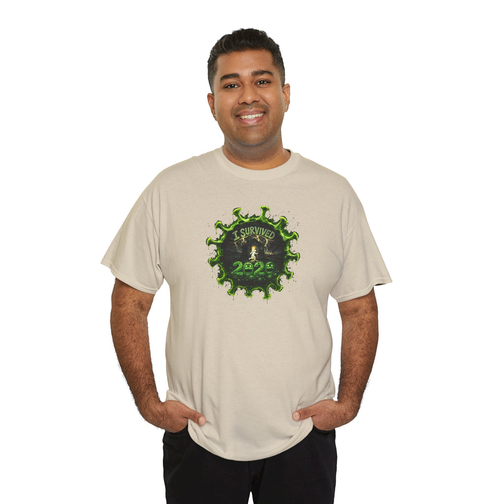 I Survived 2020 — PANDEMIC S1:E2: Director's Cut "The Coming of COVID" Unisex Heavy Cotton Tee
